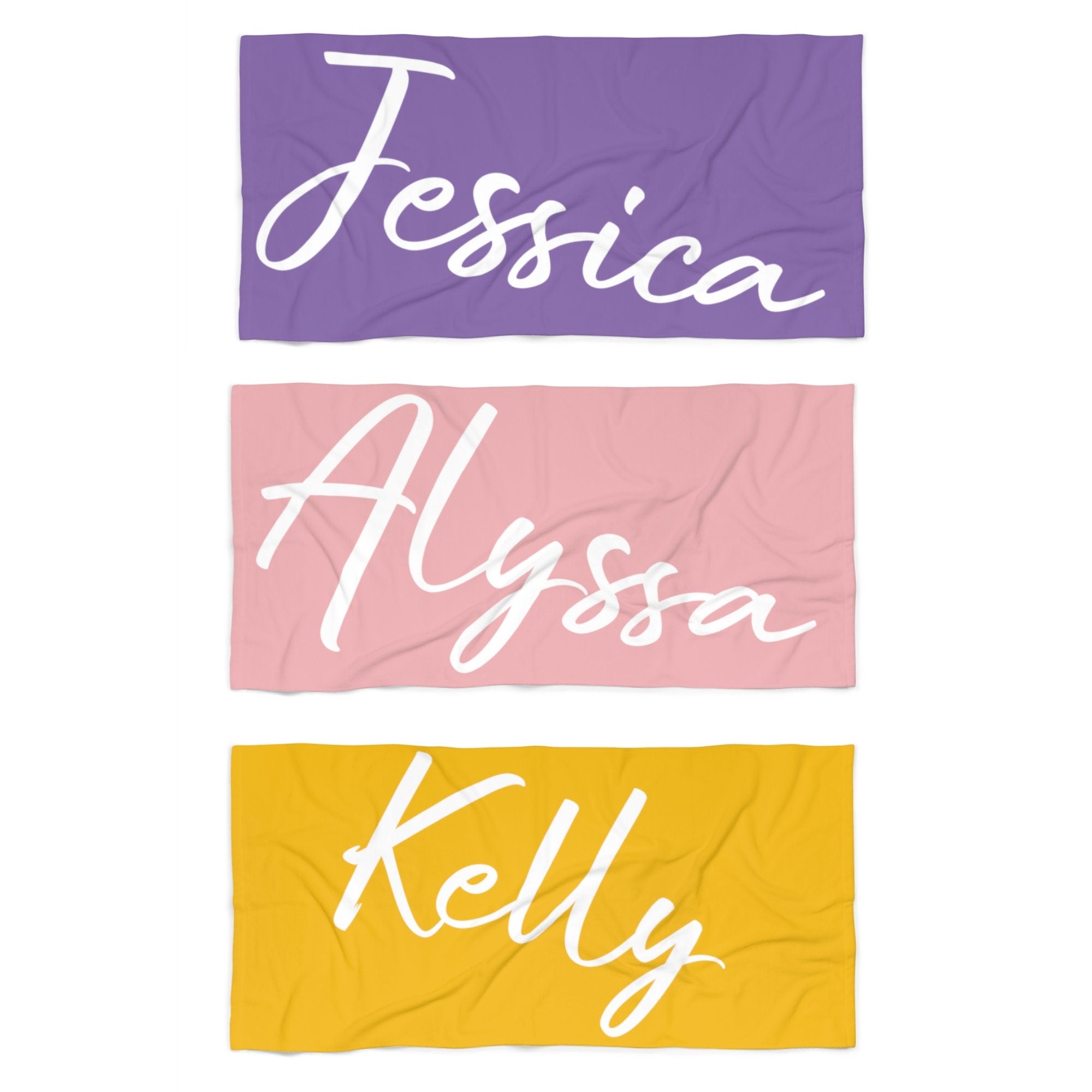 Personalized Bachelorette Beach Towel, Bachelorette Party Beach Towel with Name Text, Brides Bridesmaid Custom Pool Towel, Monogrammed Gift