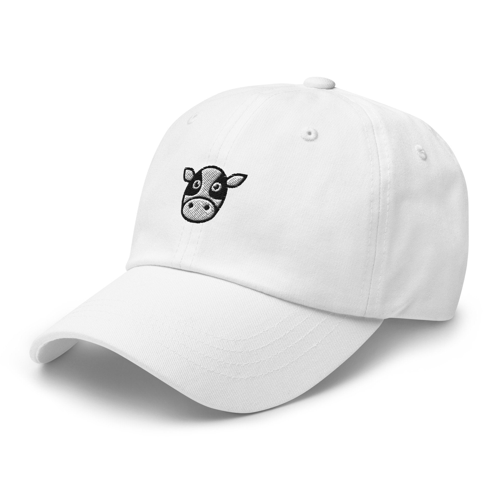 Cow Face Embroidered Dad Hat
