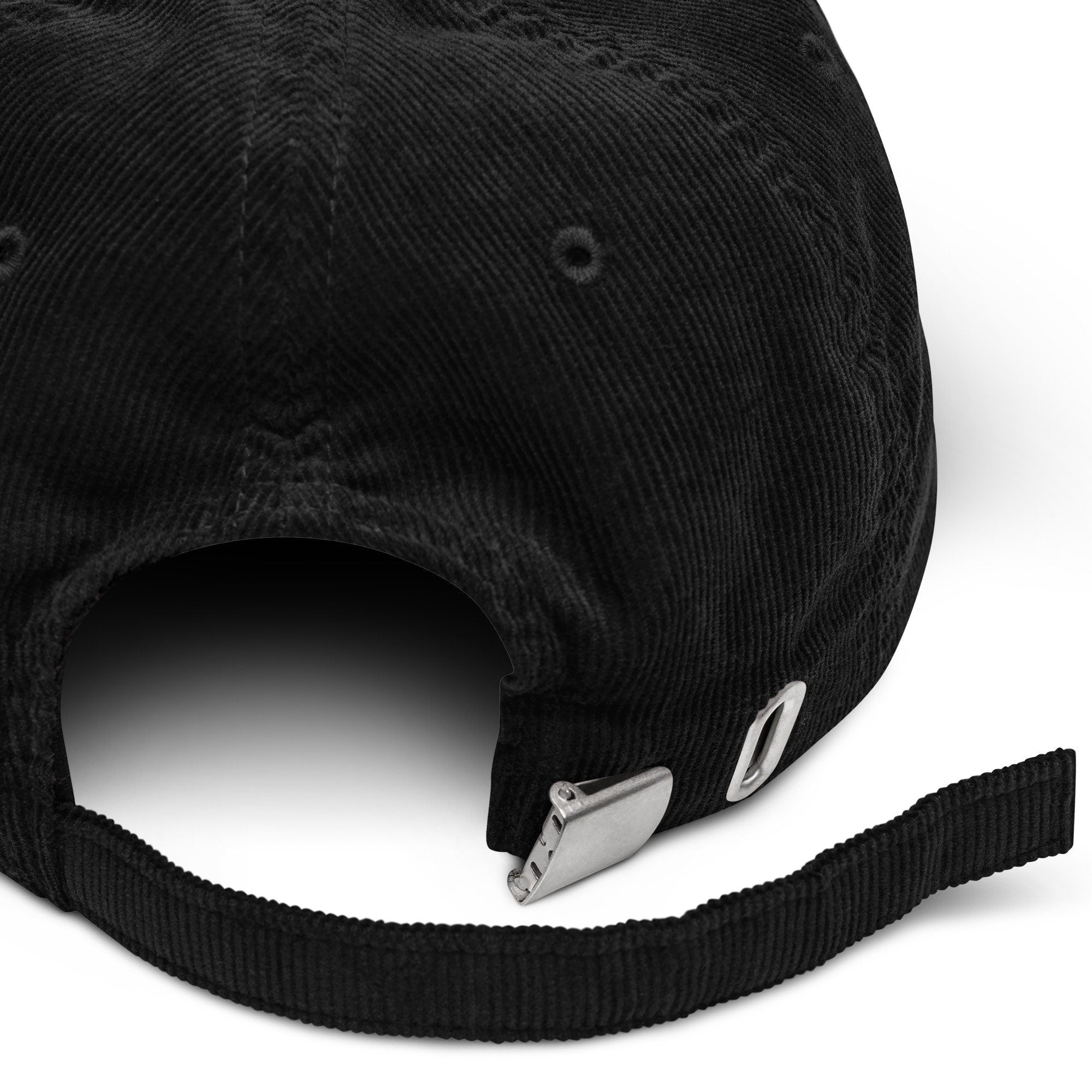 Dart Corduroy Hat, Handmade Embroidered Corduroy Dad Cap - Multiple Colors