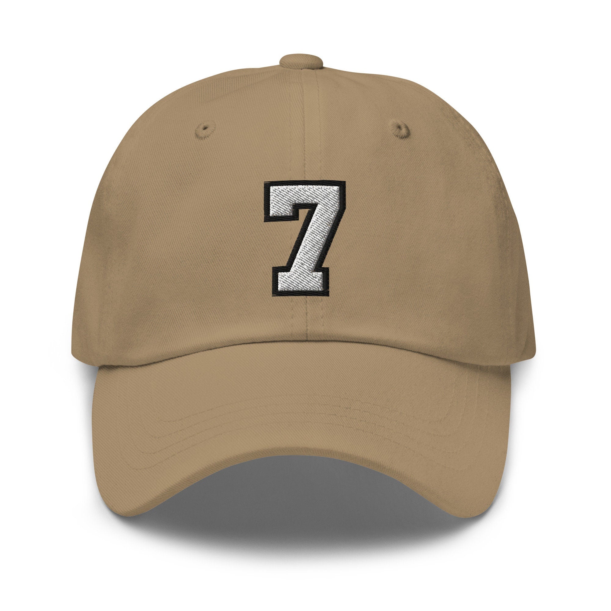 Personalized Varsity Jersey Number Embroidered Dad Hat