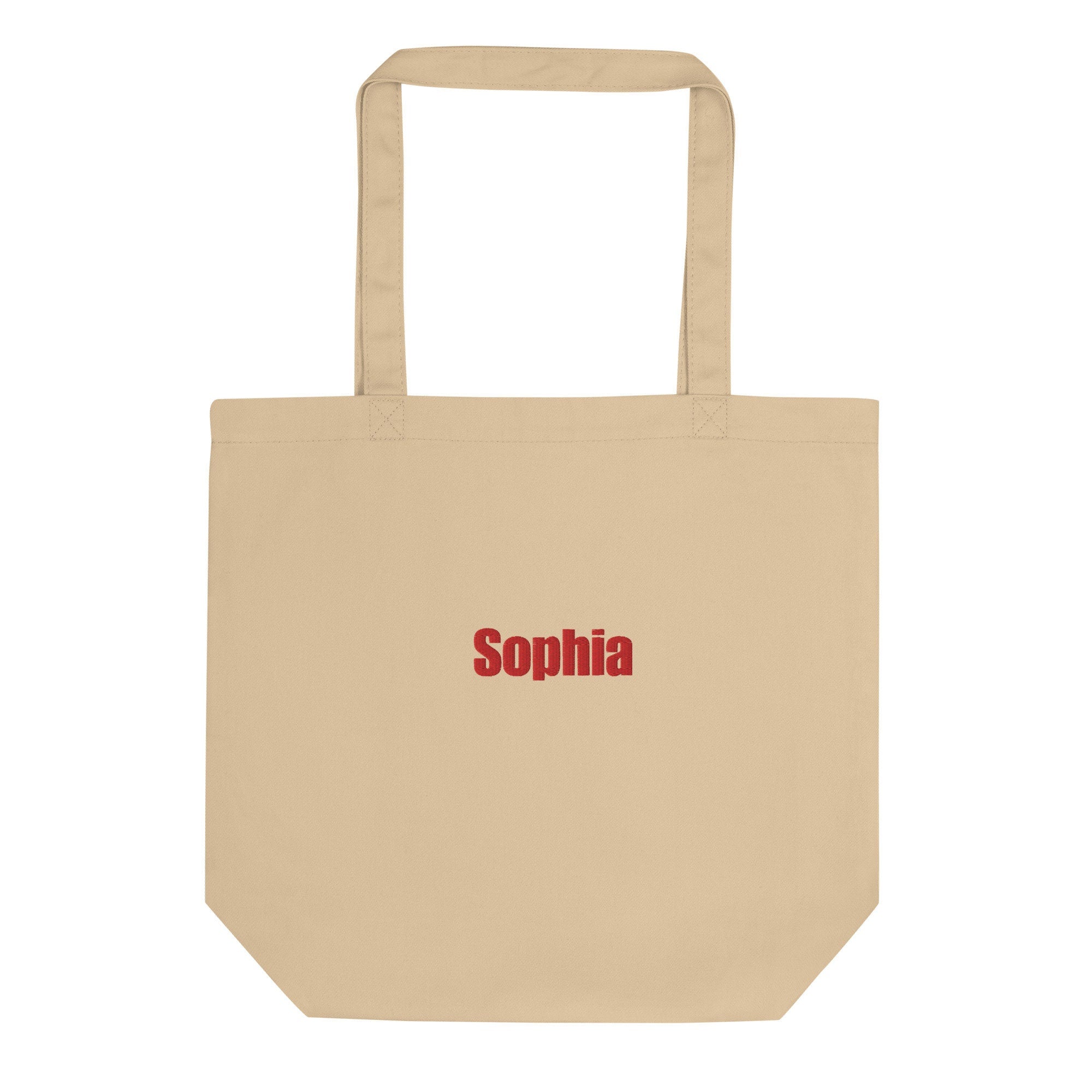 Personalized Name Embroidered Canvas Tote Bag, Custom Name Embroidered Monogram Reusable Grocery Bag, Shopping Bag, Embroidered Tote Bag