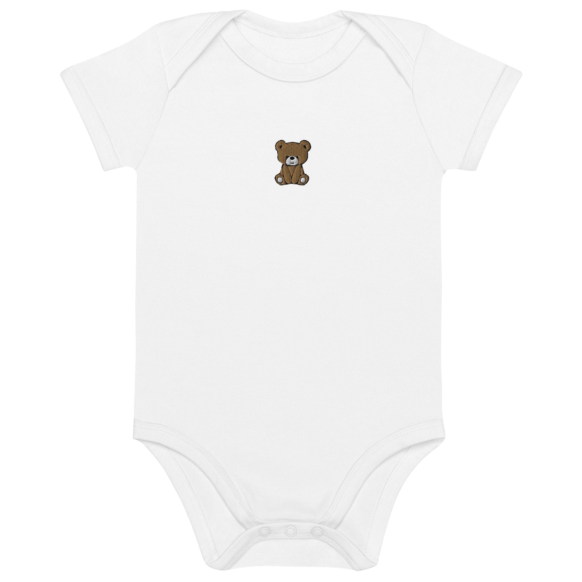 Teddy Bear Organic cotton baby bodysuit