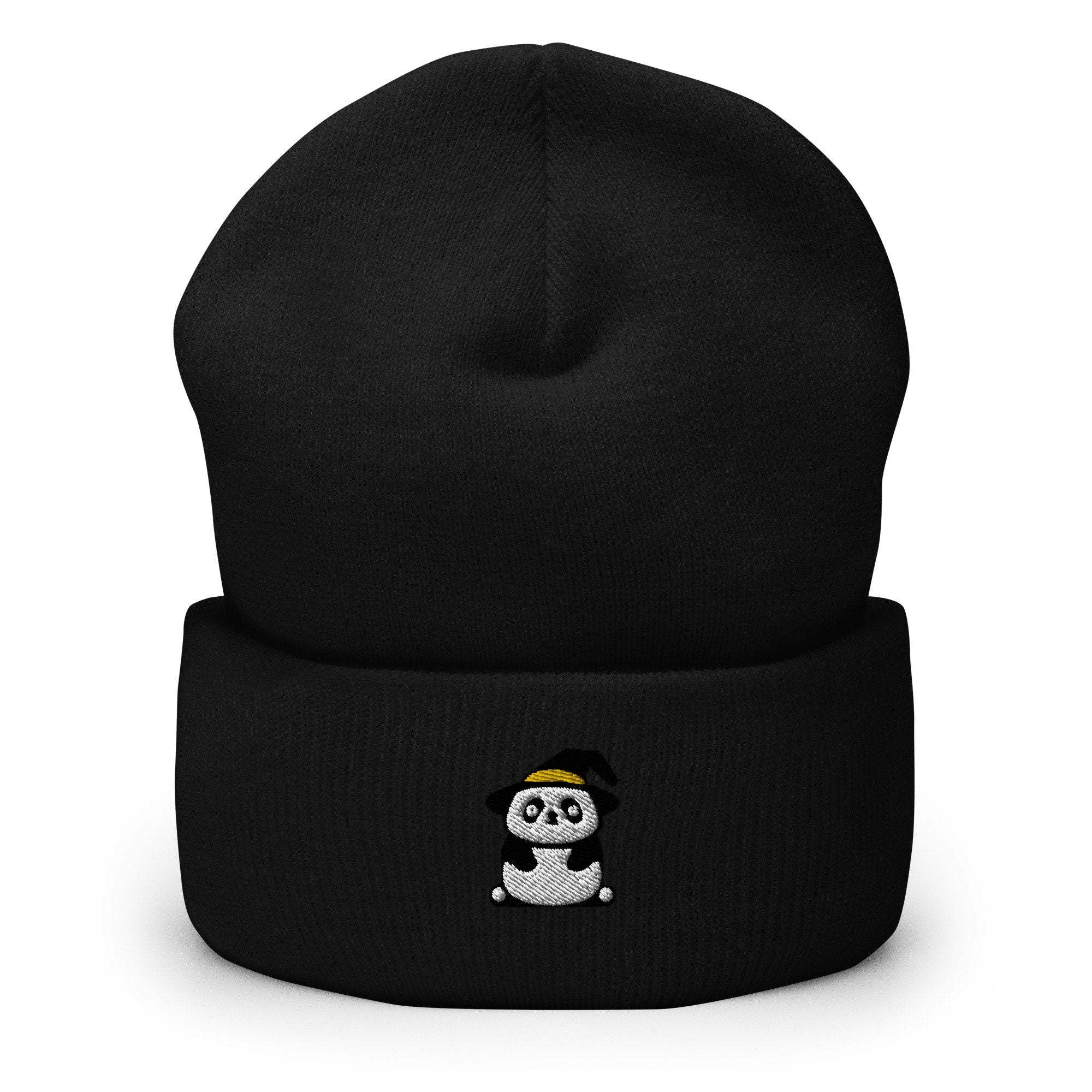 Wizard Panda Cuffed Beanie