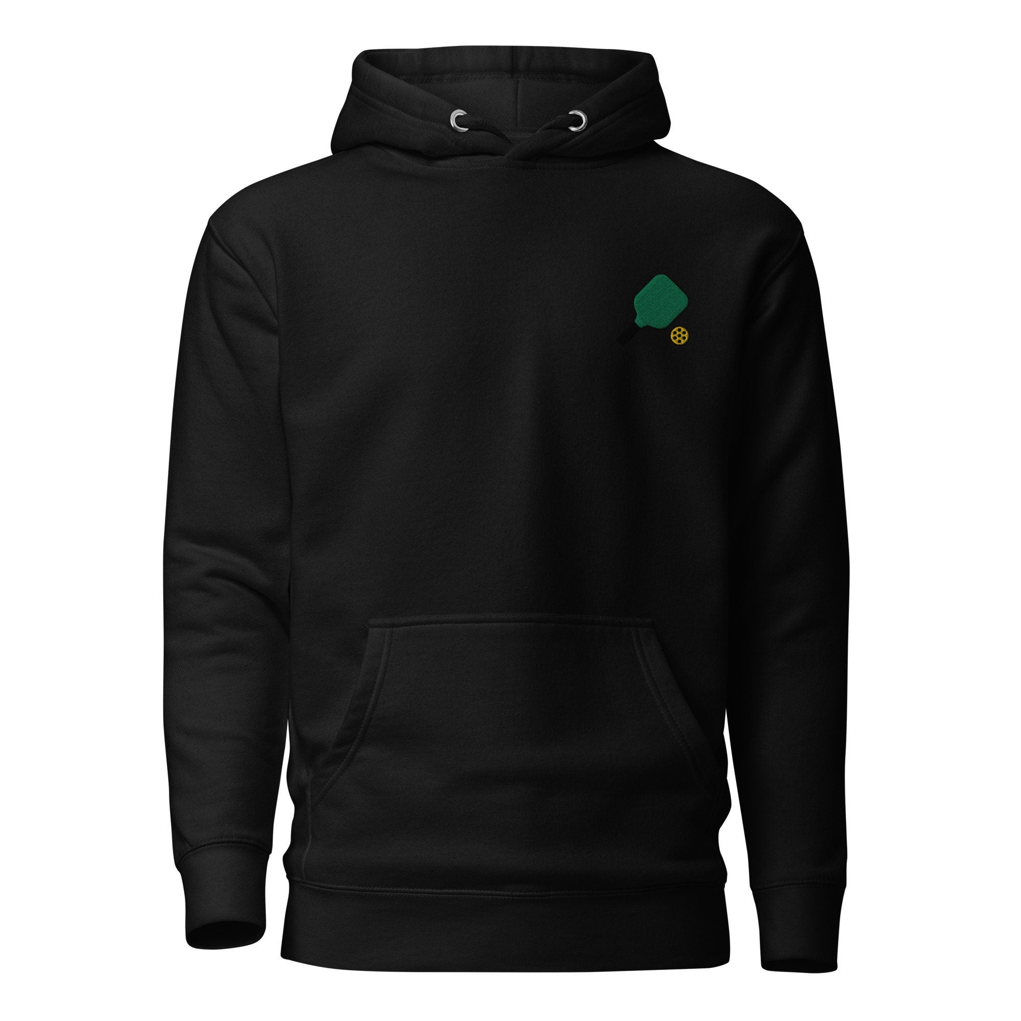Pickleball Lover, Pickleball Unisex Hoodie, Handmade Embroidered Hoodie, Premium Hooded Sweater, Hoodie Embroidery - Multiple Colors