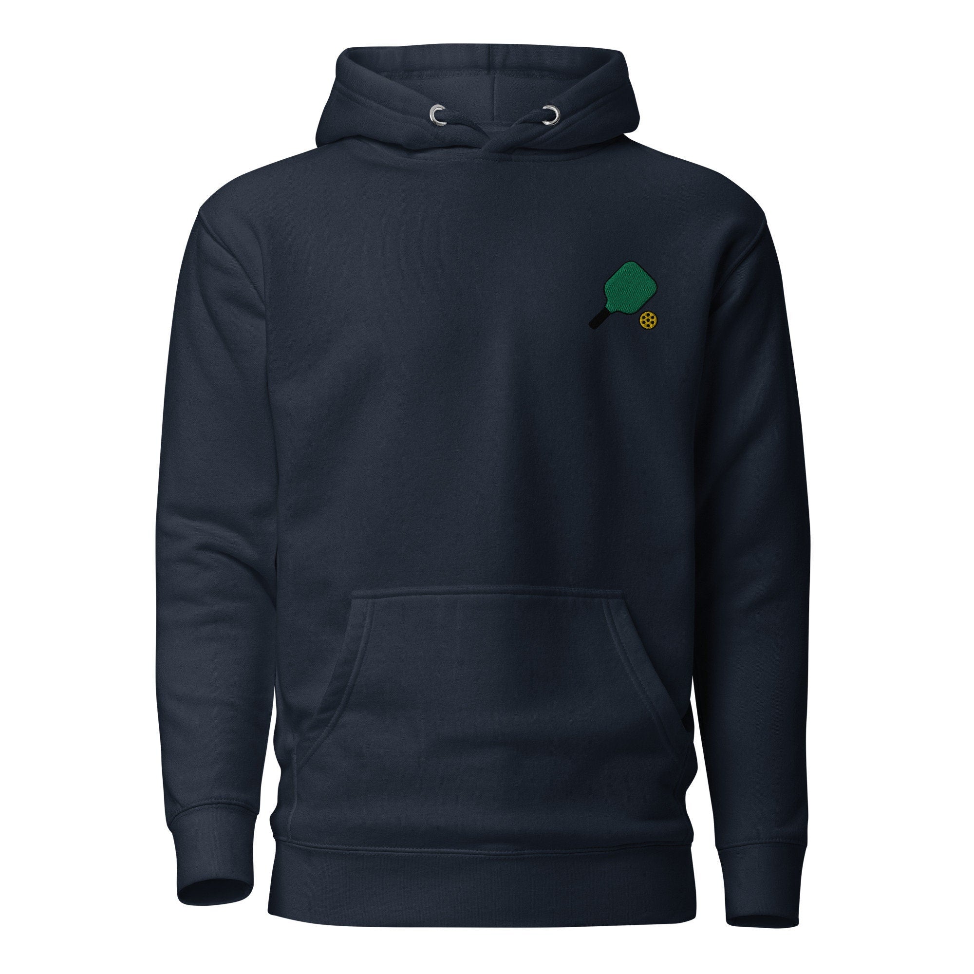 Pickleball Lover, Pickleball Unisex Hoodie, Handmade Embroidered Hoodie, Premium Hooded Sweater, Hoodie Embroidery - Multiple Colors