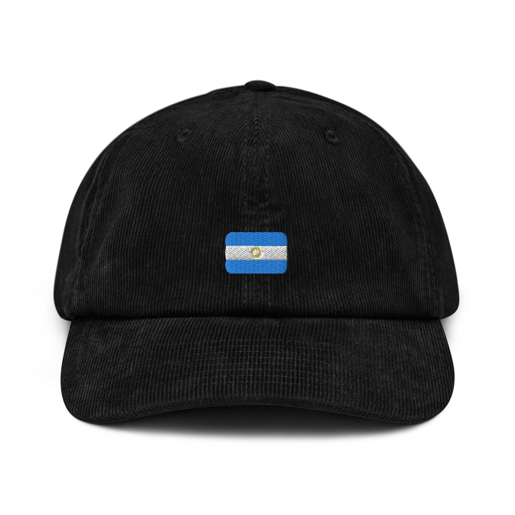 Namibia Corduroy Hat, Namibian Country Gift, Embroidered Namibian Flag, Handmade Namibian Flag Corduroy Hat, Namibian Flag