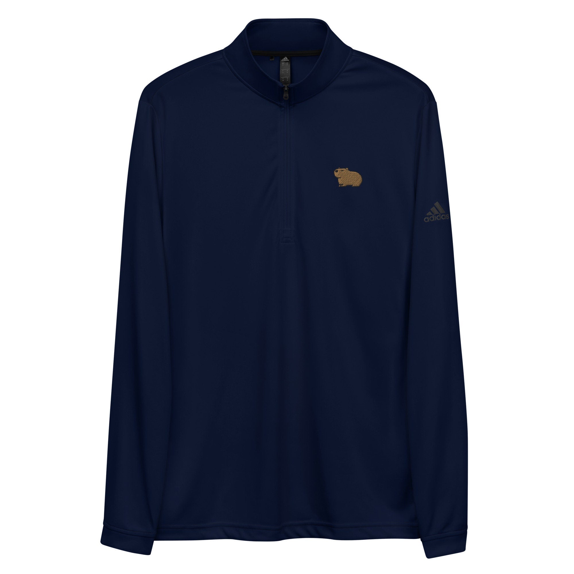 Capybara Premium Quarter Zip Pullover, Luxury Zipped Pullover Jacket, Capybara Premium Gift