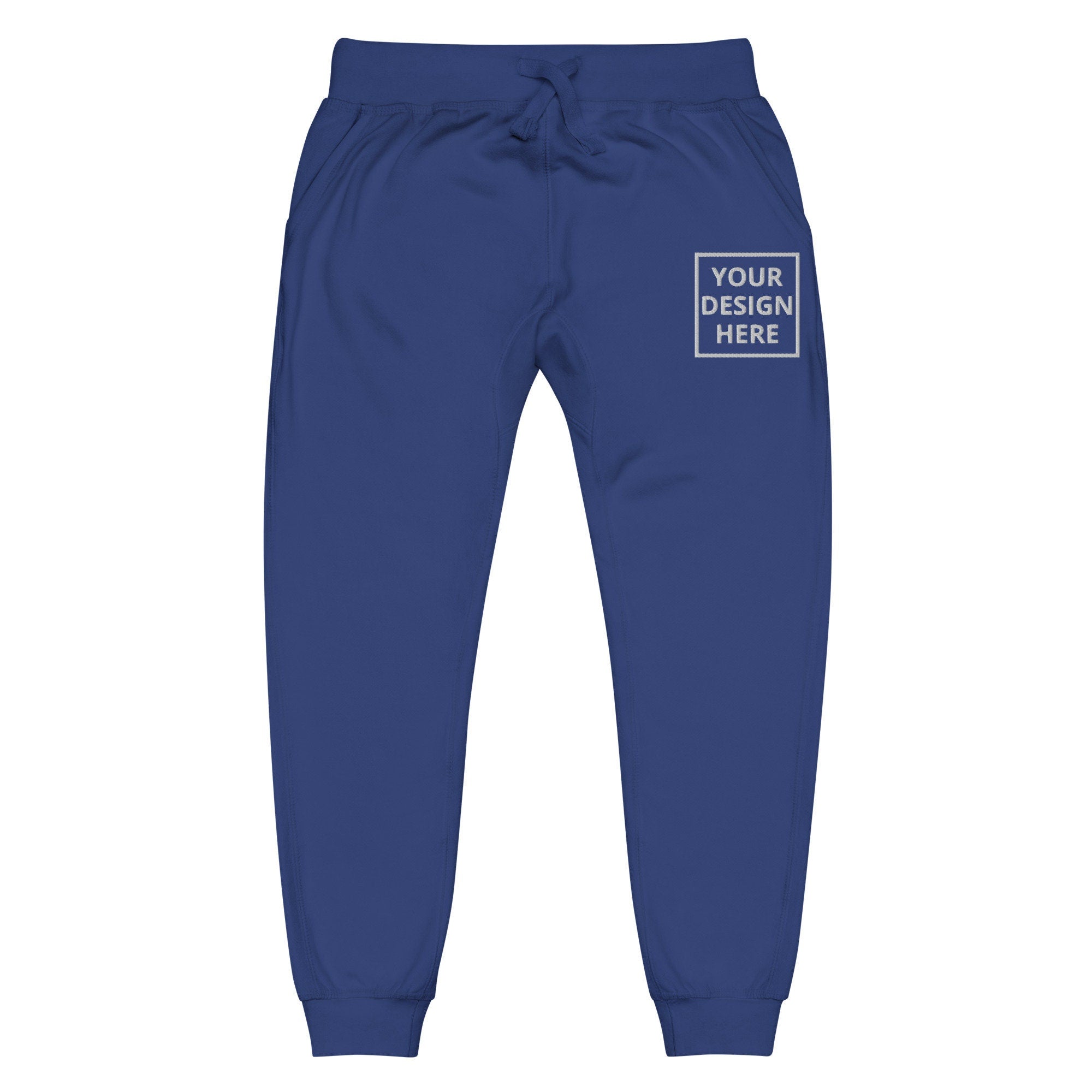 Personalized Embroidered Joggers, Customized Sweats Logo Unisex Sweatpants, Embroidery With Your Text or Design, Handmade Sweat Pants Gift