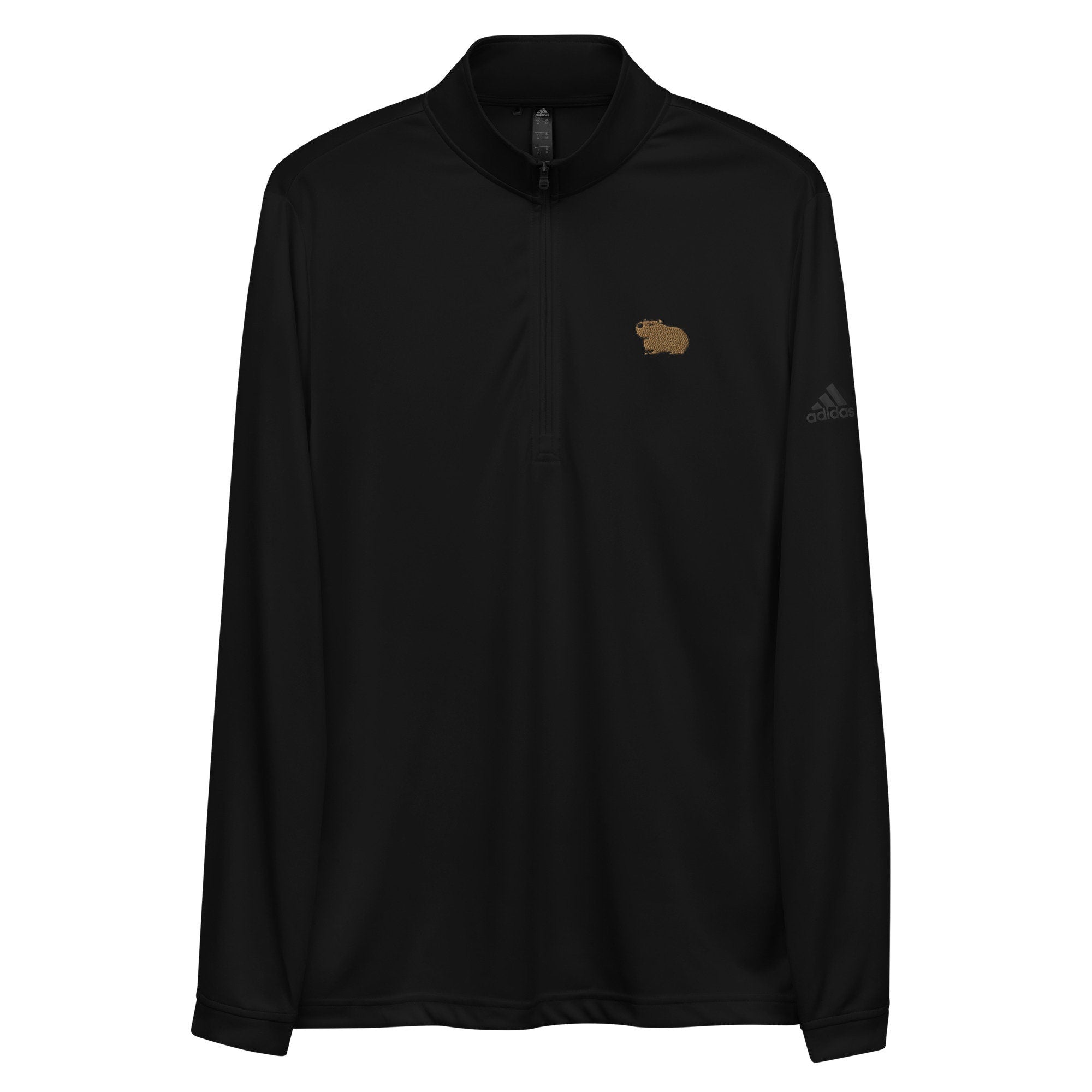Capybara Premium Quarter Zip Pullover, Luxury Zipped Pullover Jacket, Capybara Premium Gift