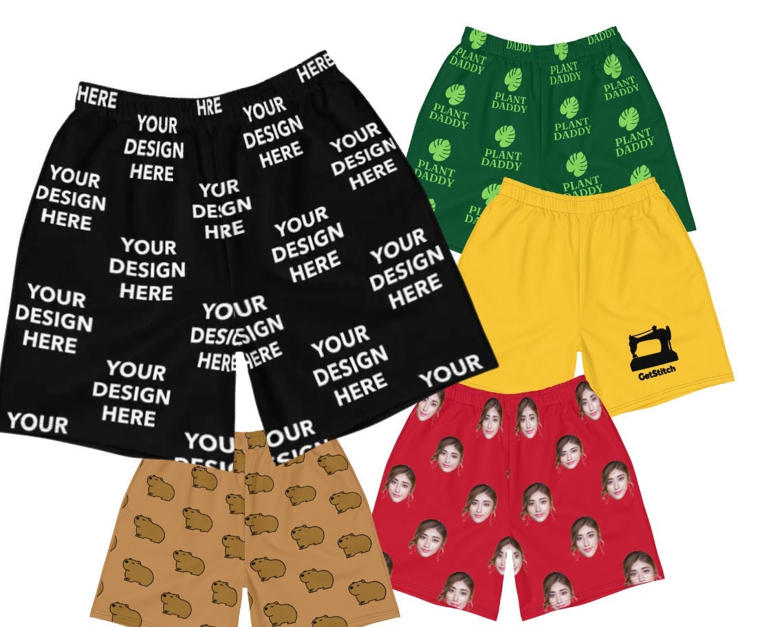 Custom Men's Gym Shorts, All Over Print Personalized Shorts for Sports, Print Your Design Text Logo or Image, Running Shorts Gift for Hiim