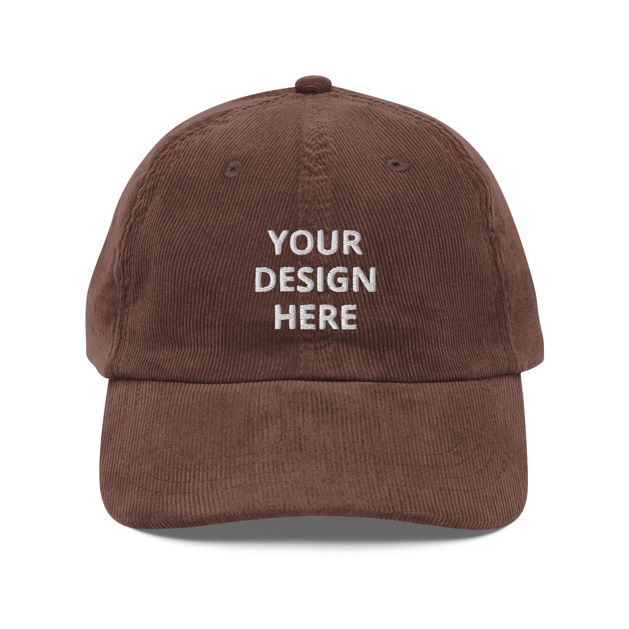 Custom Embroidered Corduroy Dad Hat