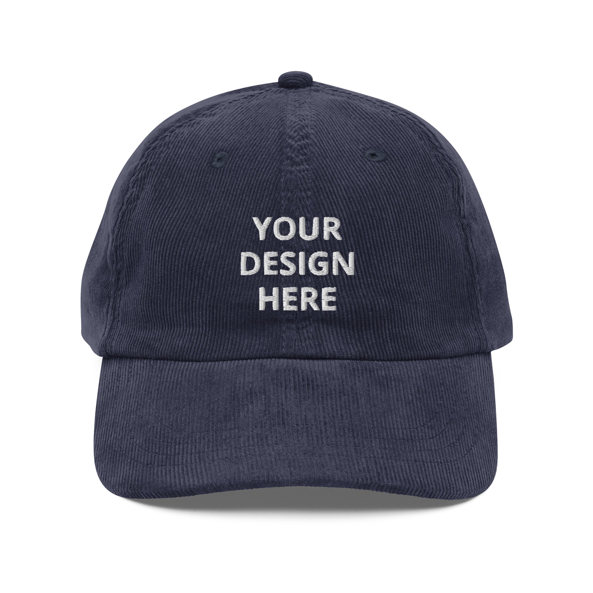 Custom Embroidered Corduroy Dad Hat