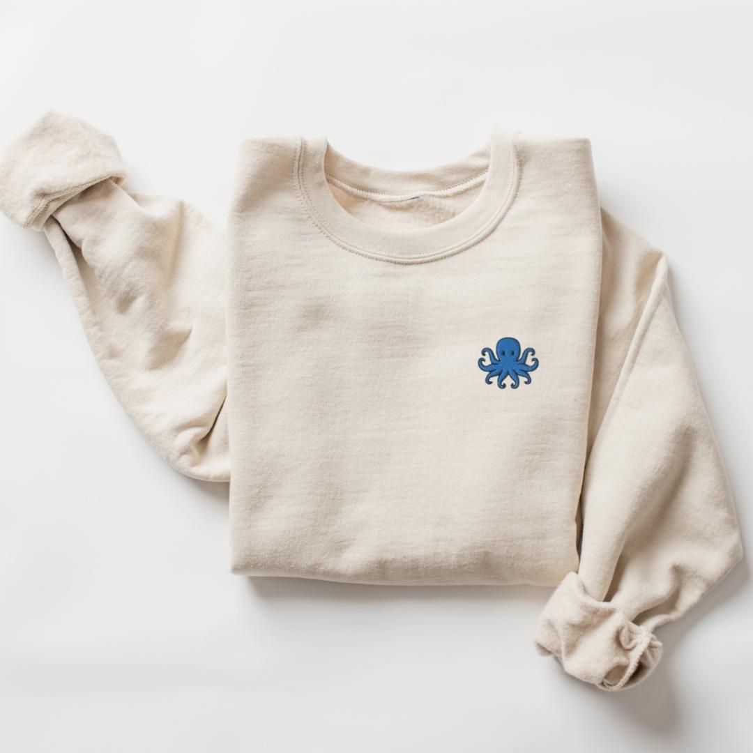 Octopus Embroidered Sweatshirt