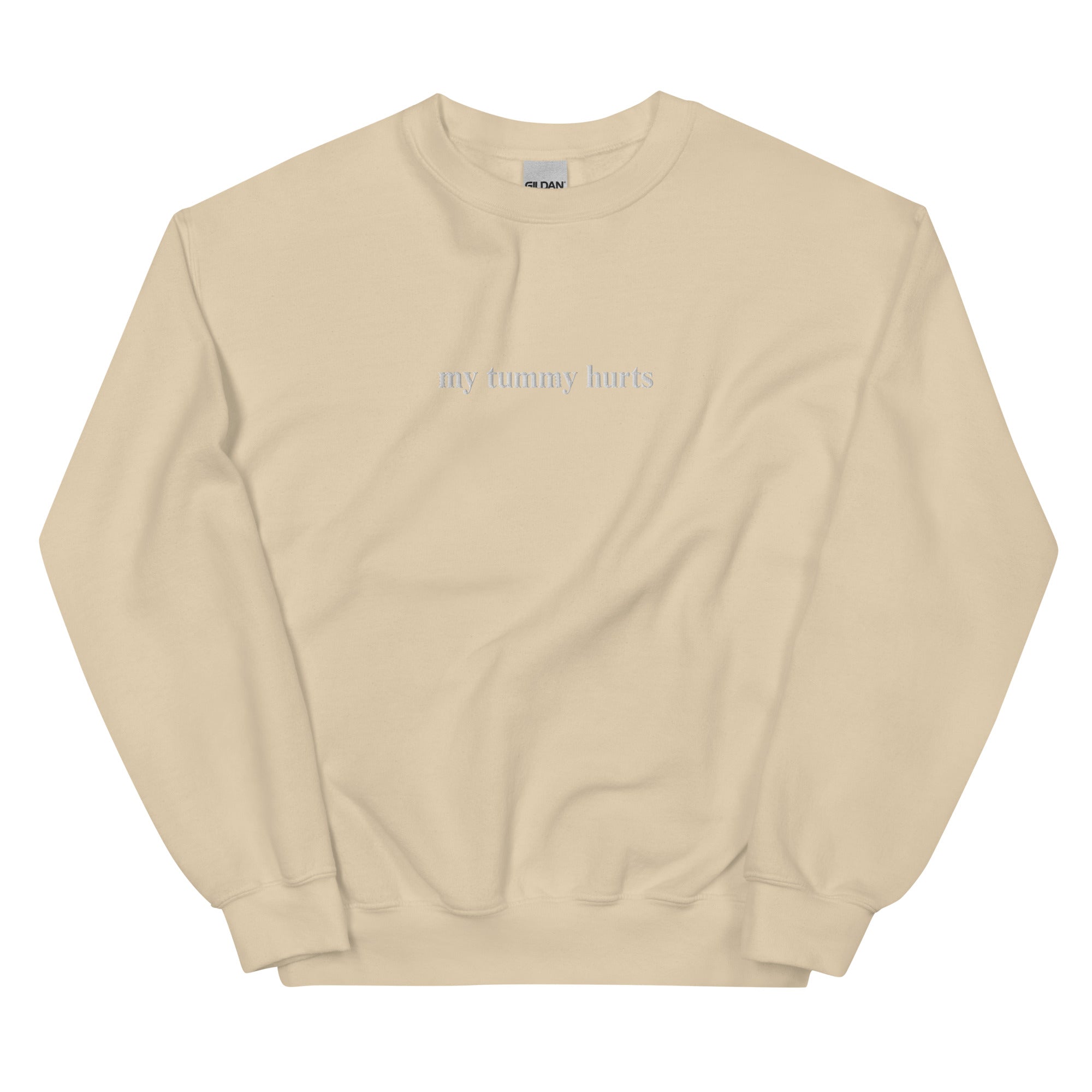 My Tummy Hurts Embroidered Sweatshirt
