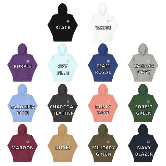 Clean Energy Unisex Hoodie, Handmade Embroidered Hoodie, Premium Hooded Sweater, Hoodie Embroidery - Multiple Colors