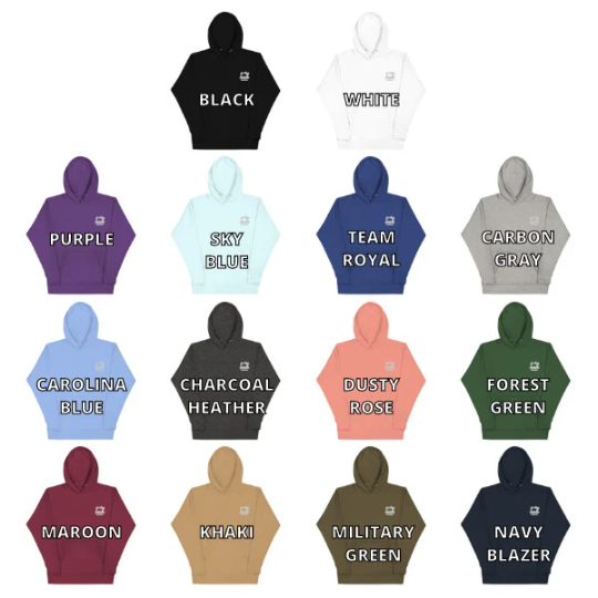 Bunny Unisex Hoodie, Handmade Embroidered Hoodie, Premium Hooded Sweater, Hoodie Embroidery - Multiple Colors