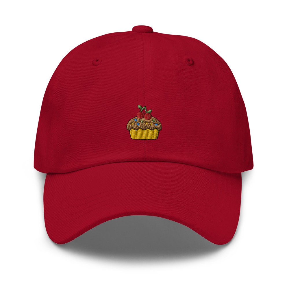 Cupcake Dessert Embroidered Dad Hat