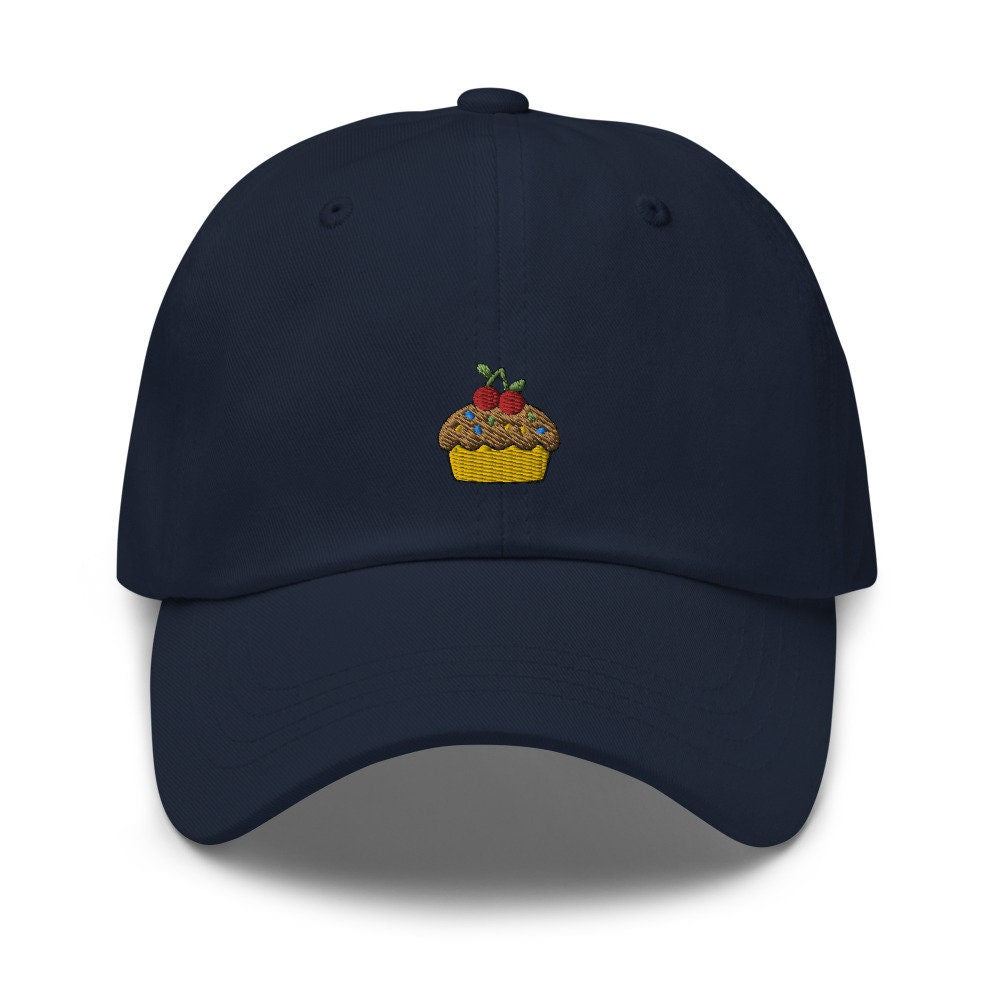 Cupcake Dessert Embroidered Dad Hat