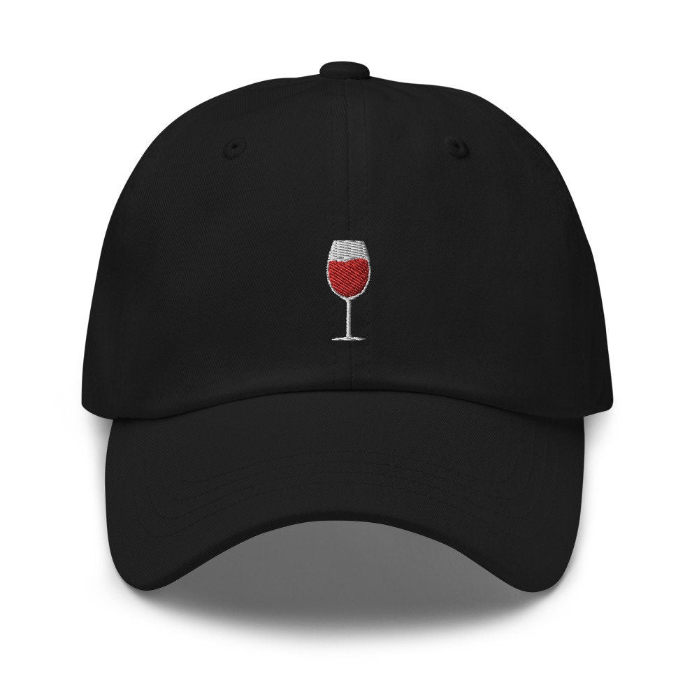 Wine Glass Embroidered Dad Hat