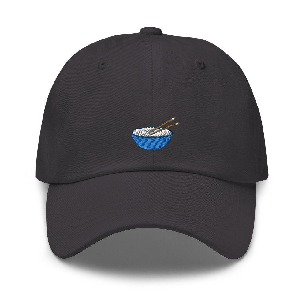 Bowl of Rice with Chopsticks Embroidered Dad Hat