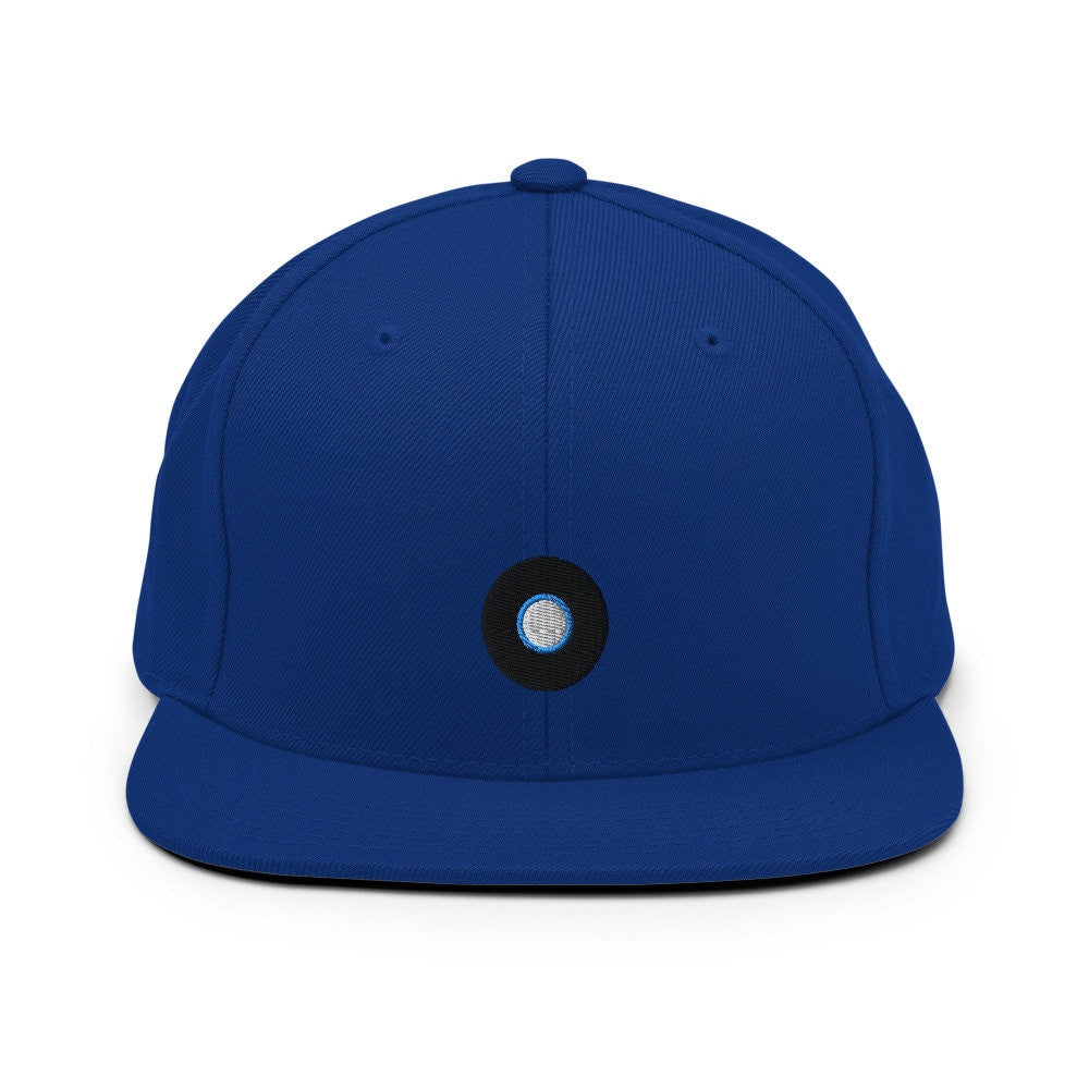 Vinyl Record Player Embroidered Snapback Hat, Cap Gift, Record Embroidered Snapback Hat, Flat Bill Snapback
