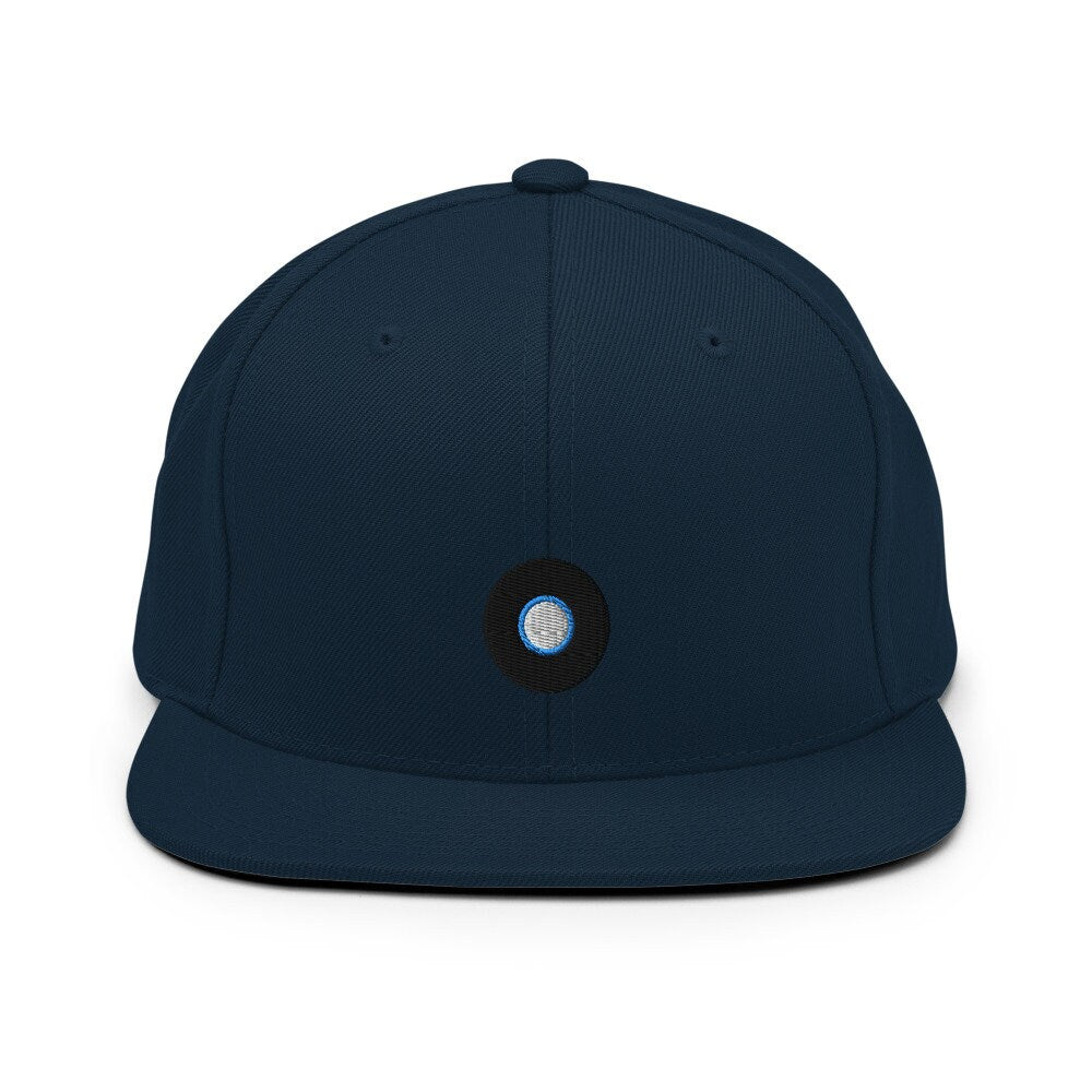 Vinyl Record Player Embroidered Snapback Hat, Cap Gift, Record Embroidered Snapback Hat, Flat Bill Snapback