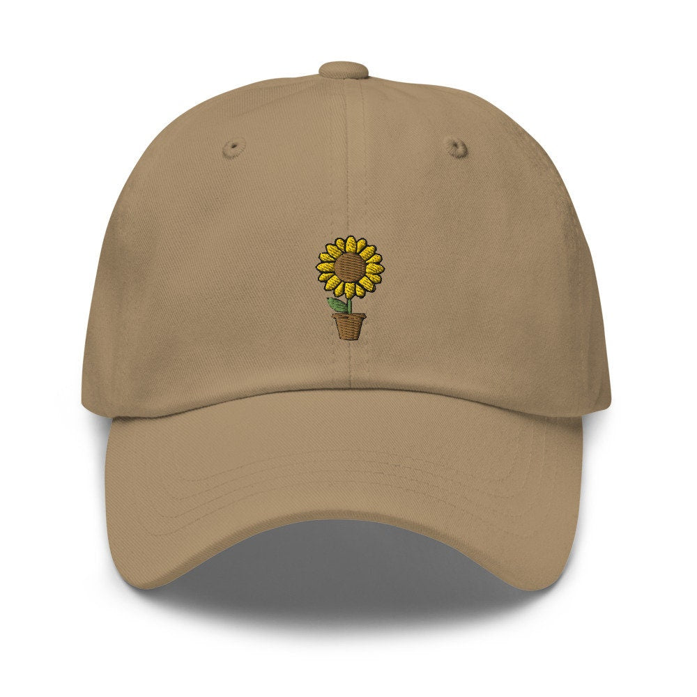 Sunflower Embroidered Dad Hat
