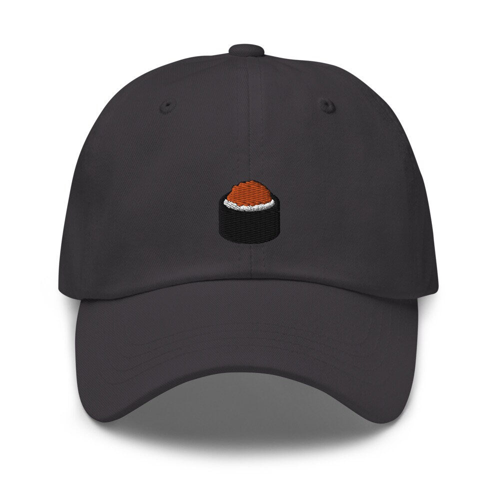 Sushi Roll Ikura Salmon Eggs Embroidered Dad Hat