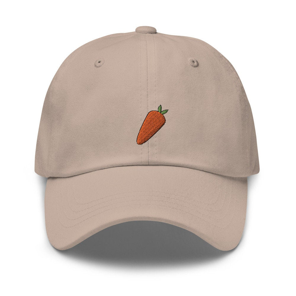 Carrot Vegetable Embroidered Dad Hat