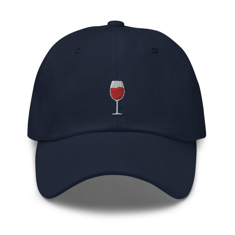Wine Glass Embroidered Dad Hat