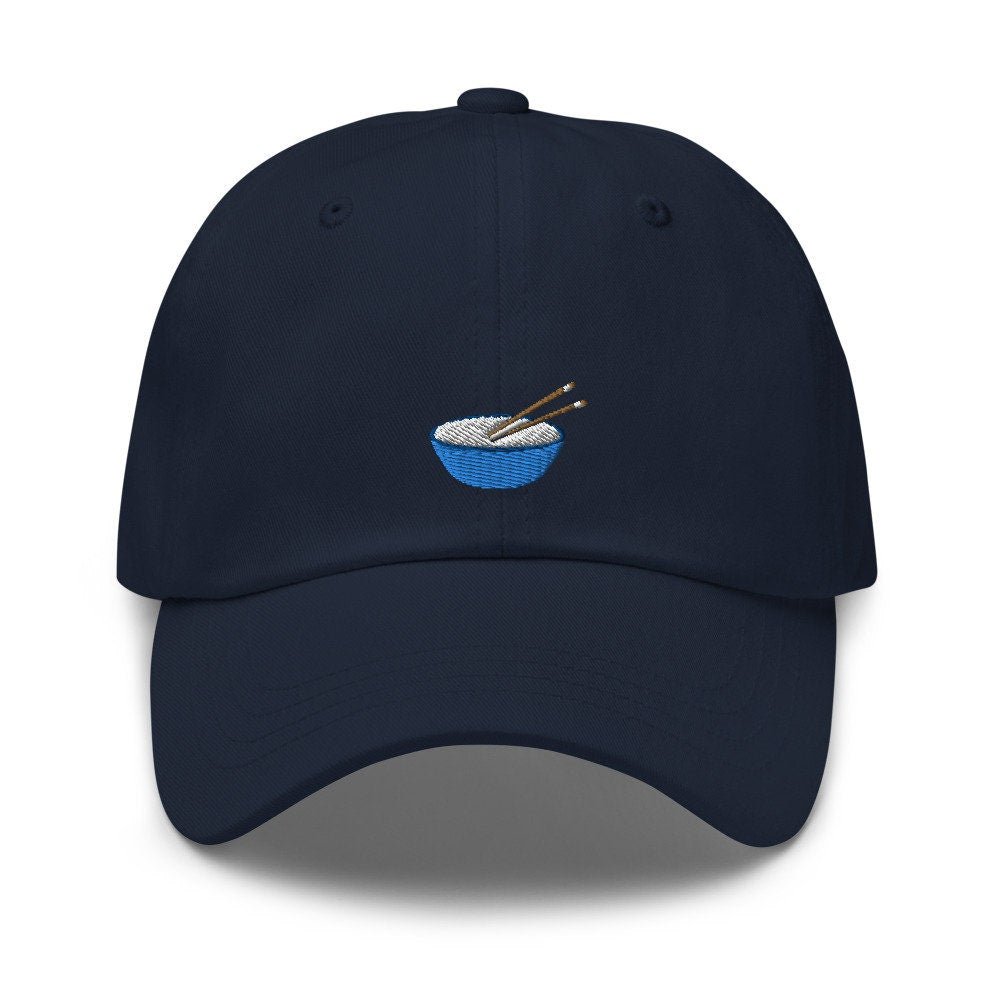 Bowl of Rice with Chopsticks Embroidered Dad Hat