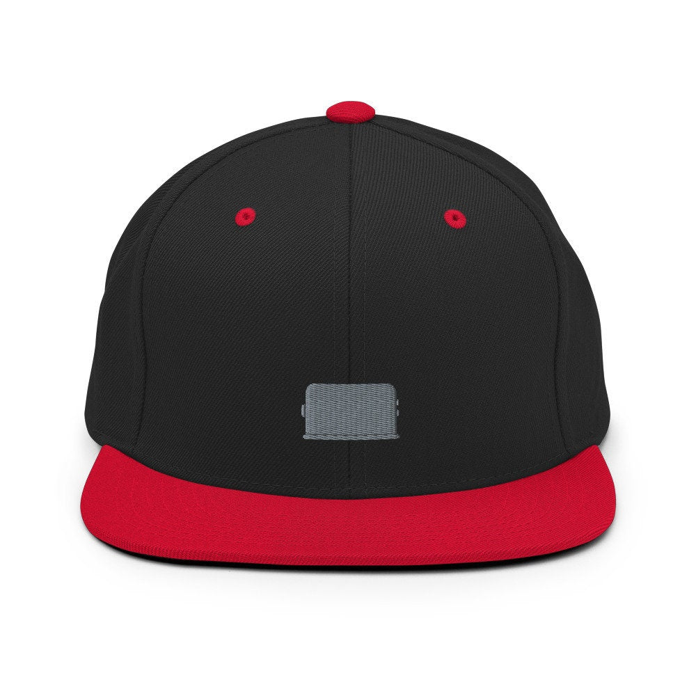 Toaster Embroidered Snapback Hat, Cap Gift, Embroidered Snapback Hat, Flat Bill Snapback