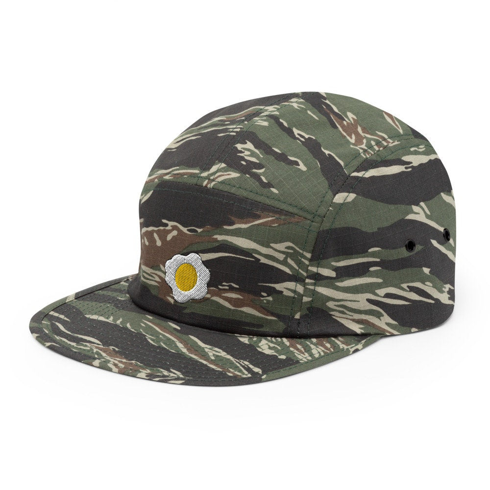 Sunny-Side Up Egg Embroidered Five Panel Cap, Hat Gift