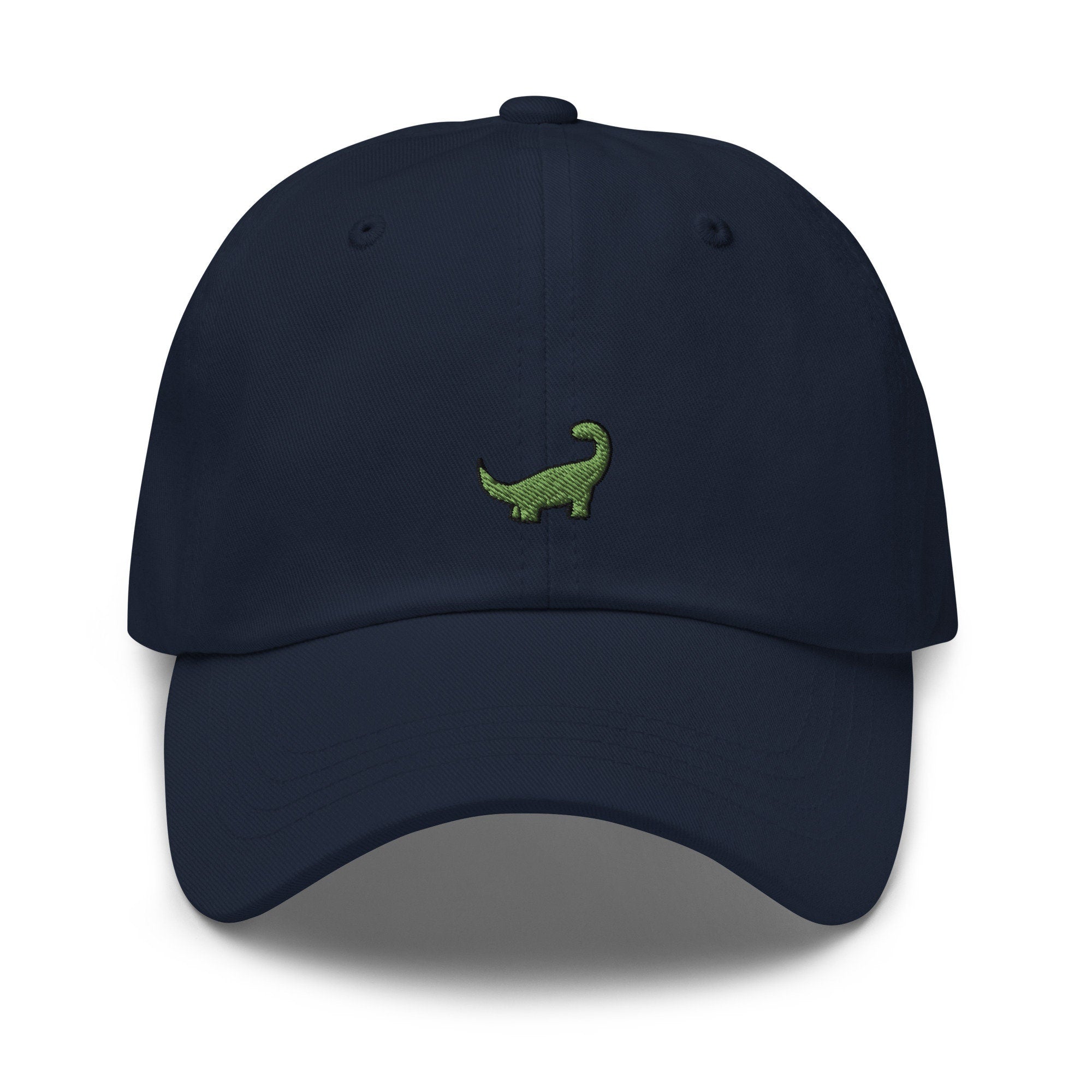 Green Brachiosaurus Dinosaur Embroidered Dad Hat
