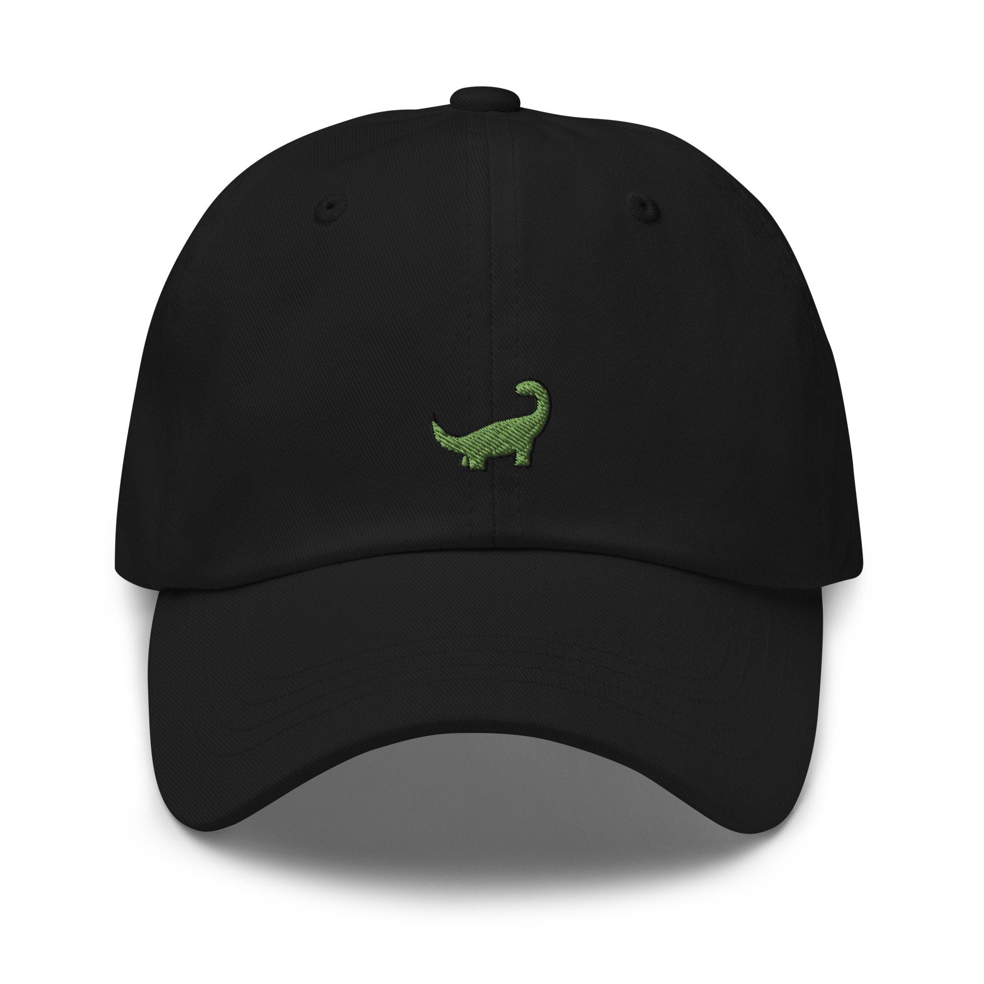 Green Brachiosaurus Dinosaur Embroidered Dad Hat