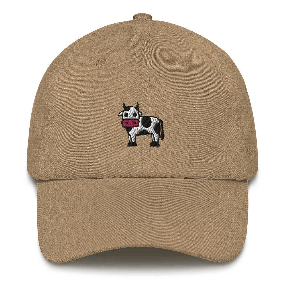 Cow Embroidered Dad Hat
