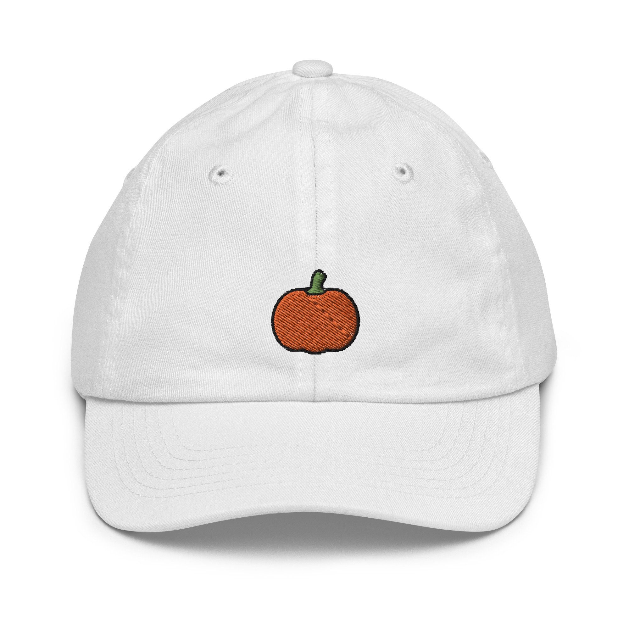 Kids Pumpkin Youth Baseball Cap, Embroidered Kids Hat, Childrens Hat Gift - Multiple Colors