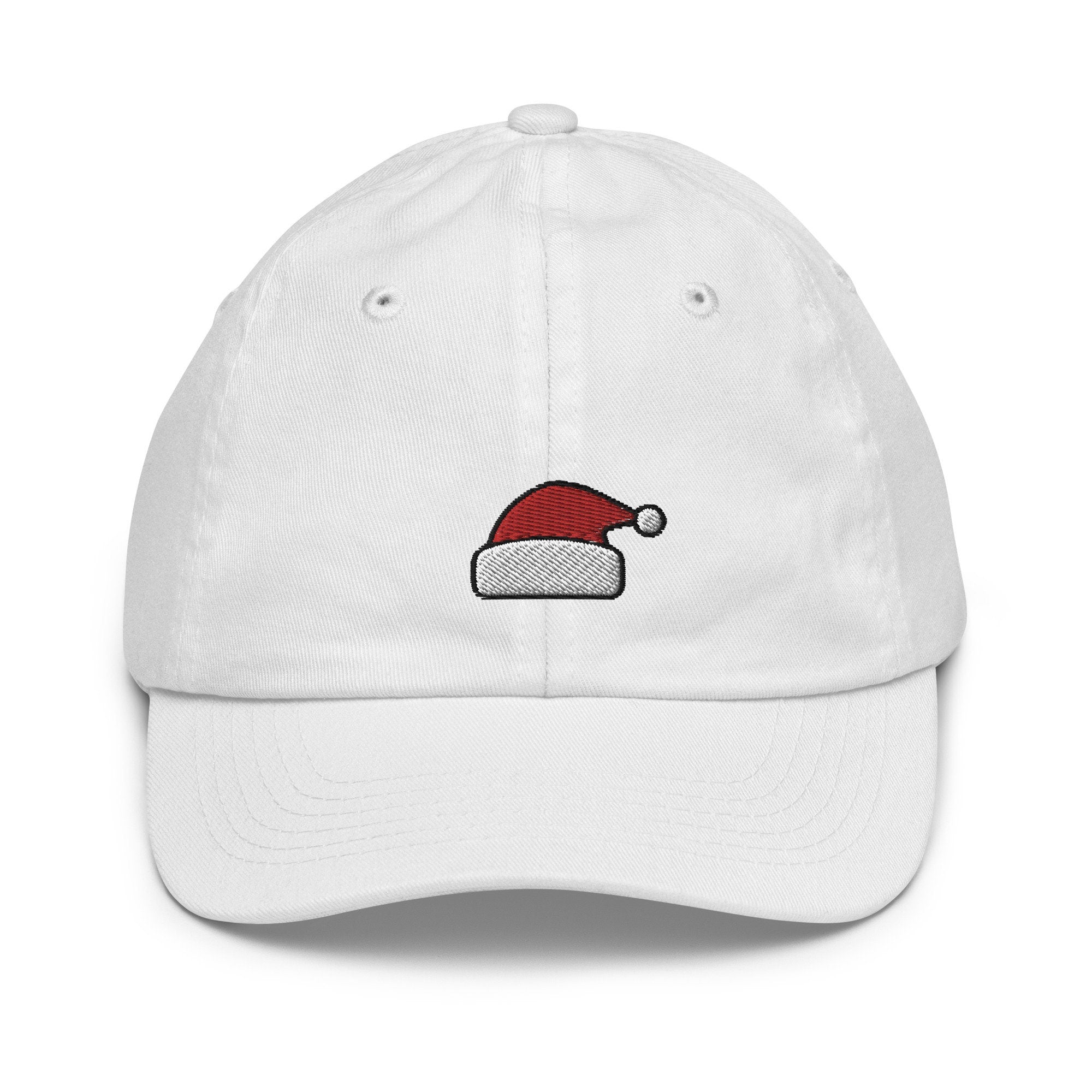 Kids Santa Hat Youth Baseball Cap, Embroidered Kids Hat, Childrens Hat Gift - Multiple Colors