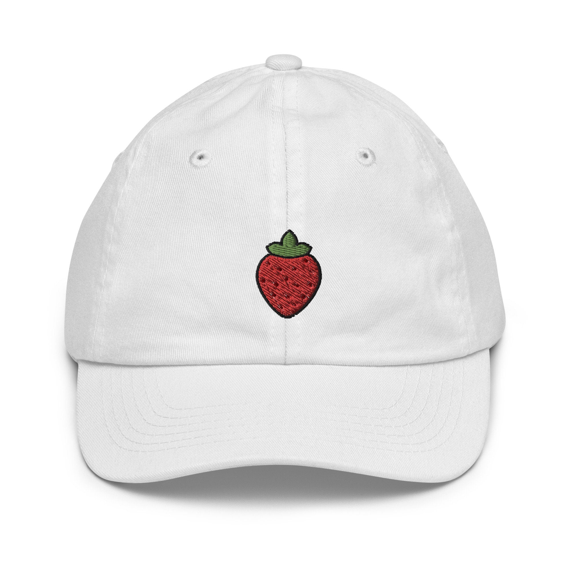 Kids Strawberry Youth Baseball Cap, Embroidered Kids Hat, Childrens Hat Gift - Multiple Colors