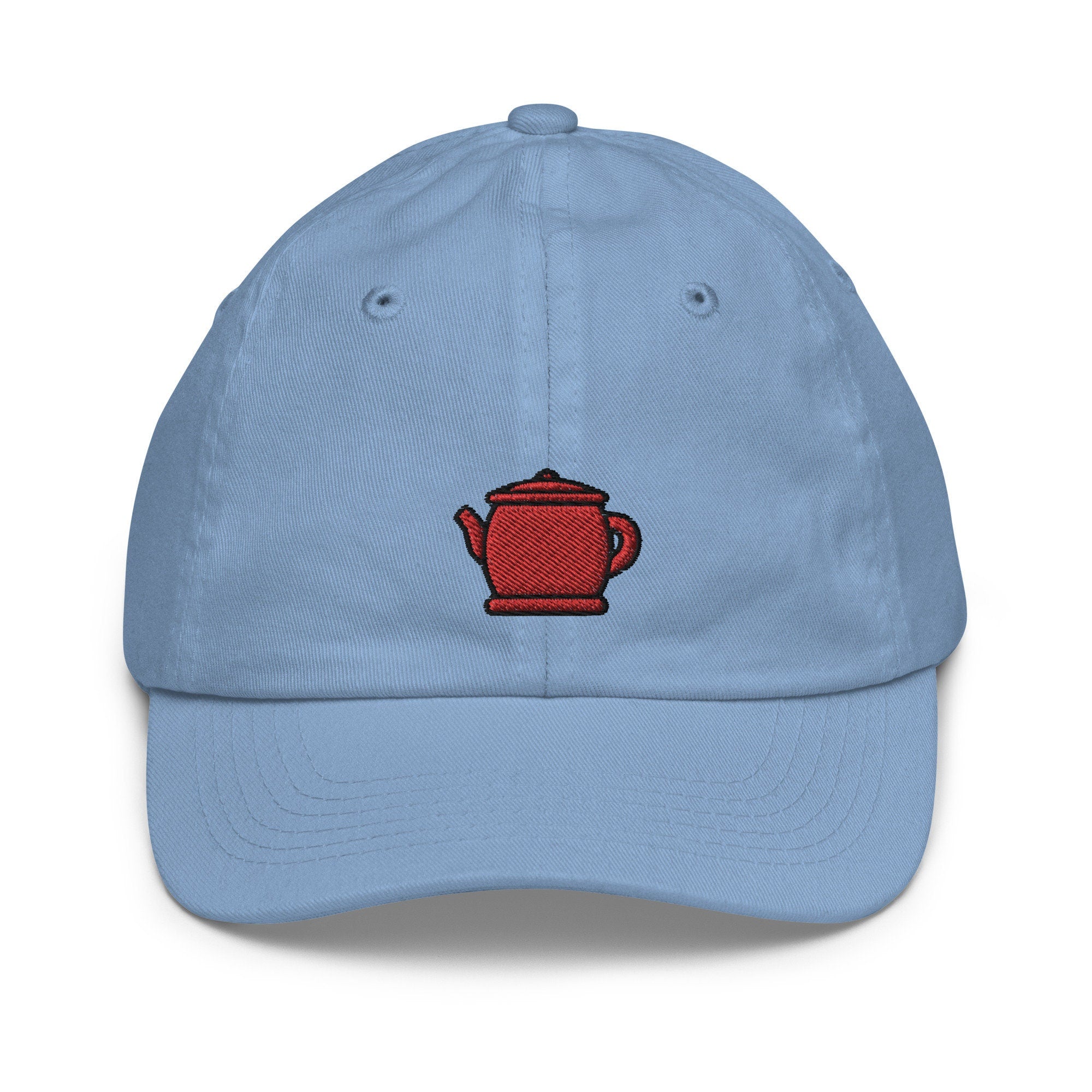 Kids Teapot Youth Baseball Cap, Embroidered Kids Hat, Childrens Hat Gift - Multiple Colors