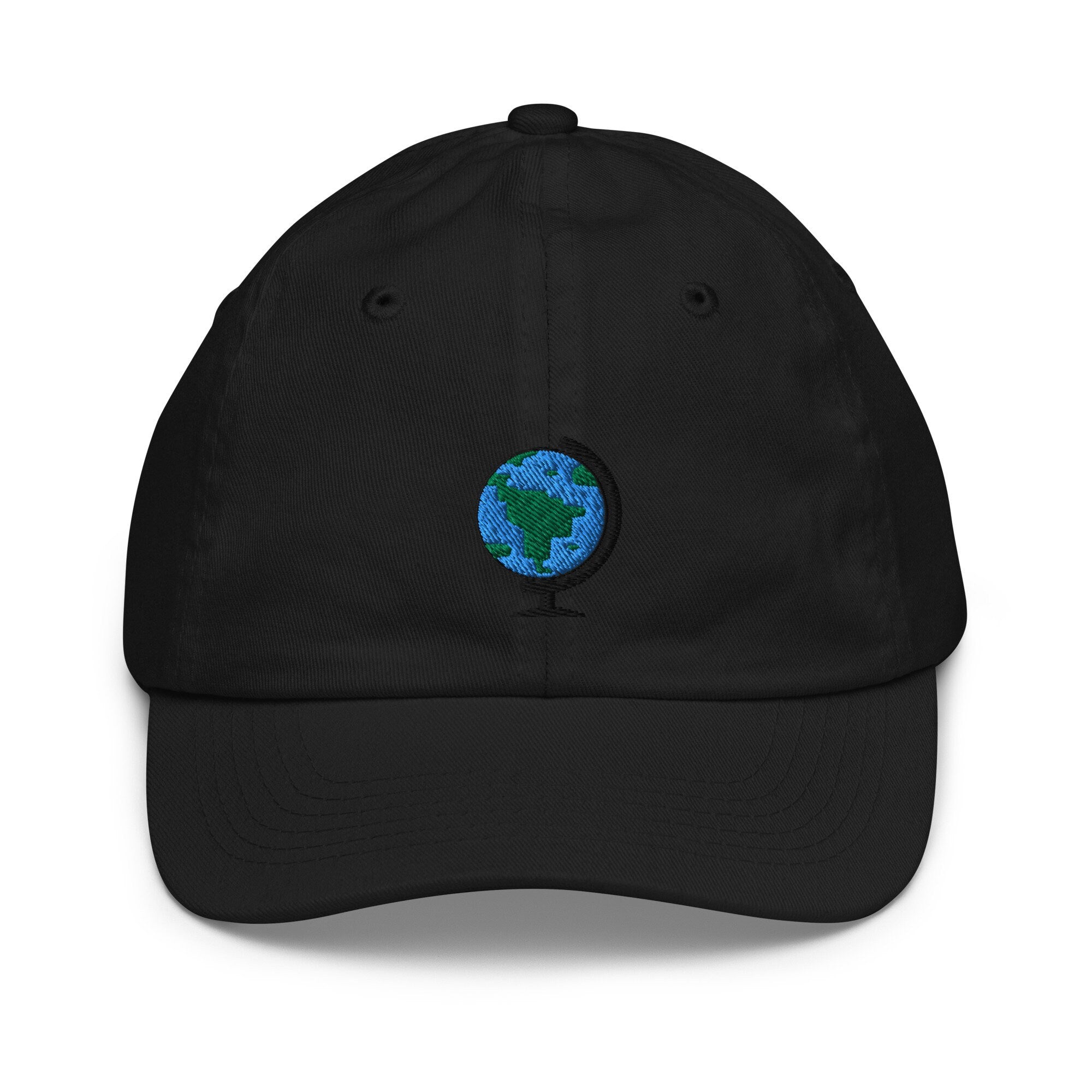 Kids Globe Youth Baseball Cap, Embroidered Kids Hat, Childrens Hat Gift - Multiple Colors