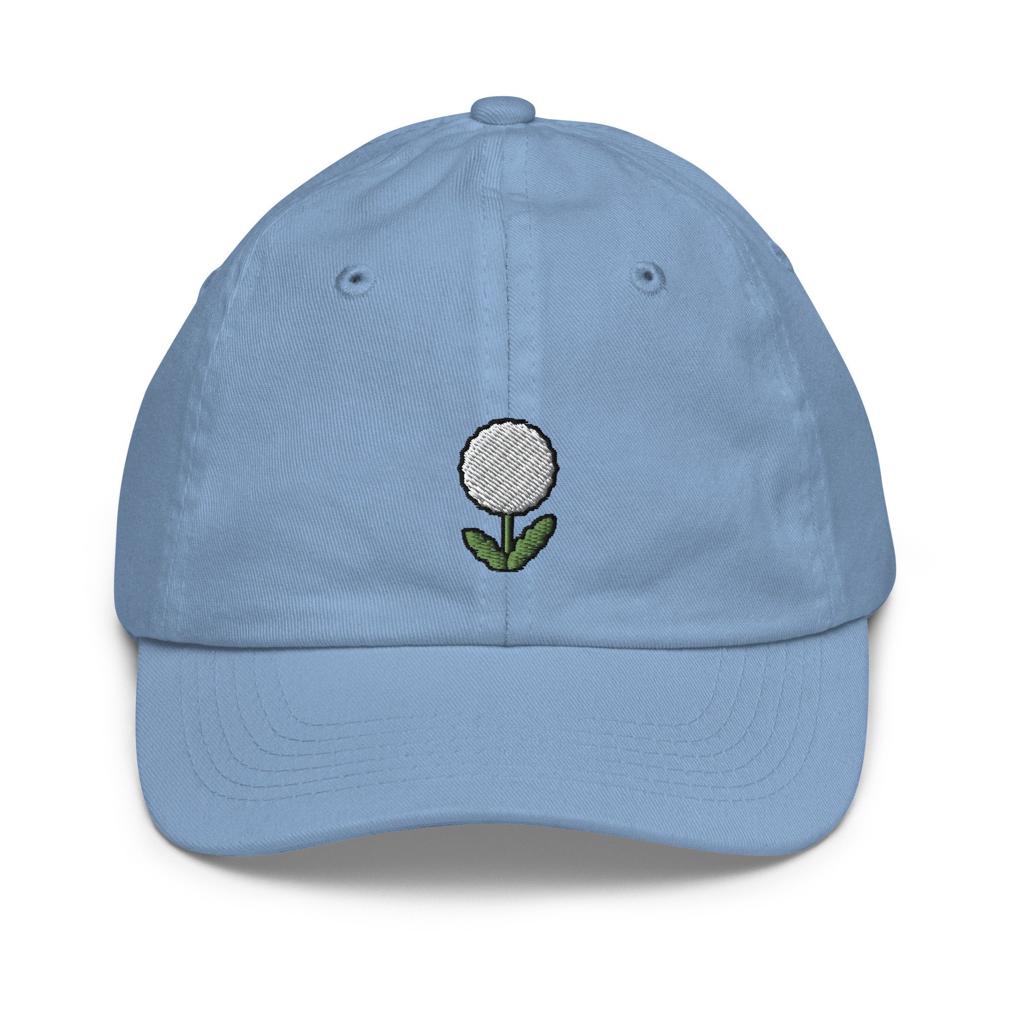 Kids Dandelion Youth Baseball Cap, Embroidered Kids Hat, Childrens Hat Gift - Multiple Colors