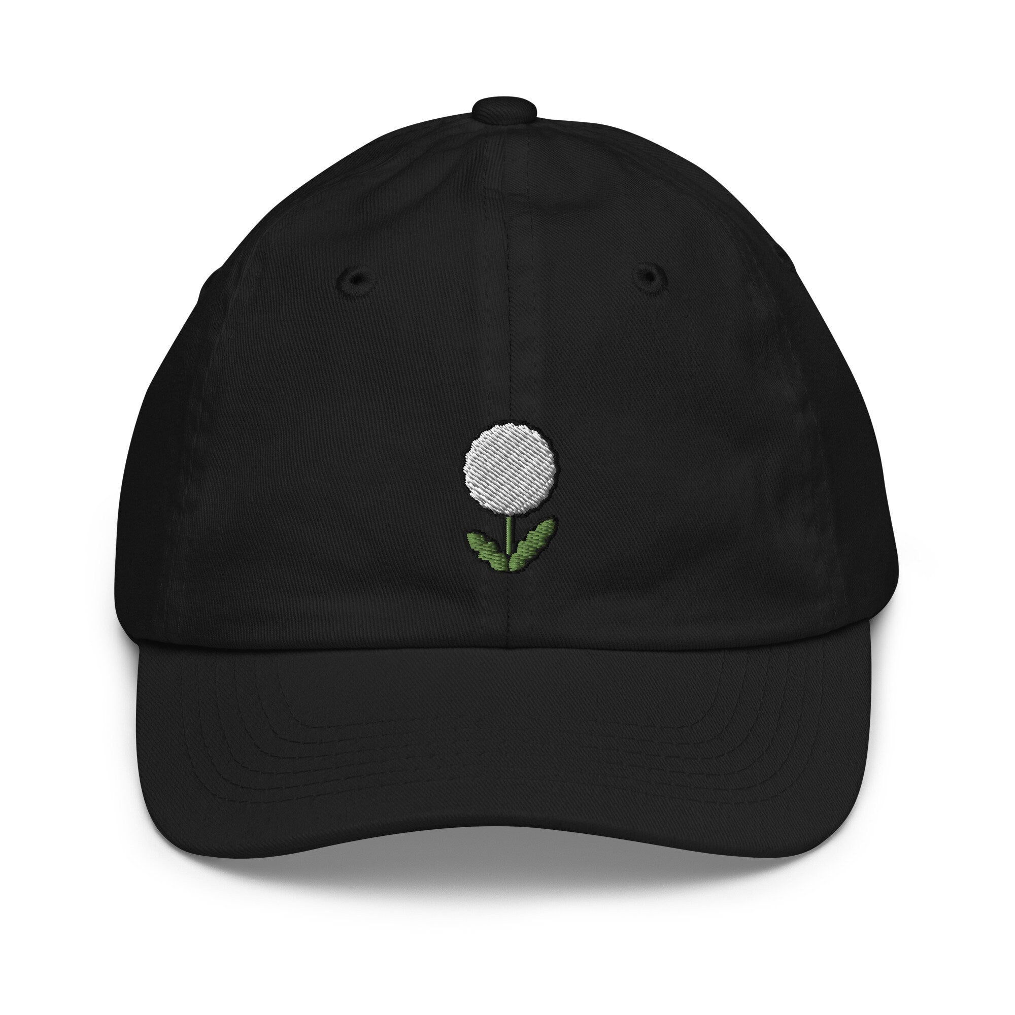 Kids Dandelion Youth Baseball Cap, Embroidered Kids Hat, Childrens Hat Gift - Multiple Colors