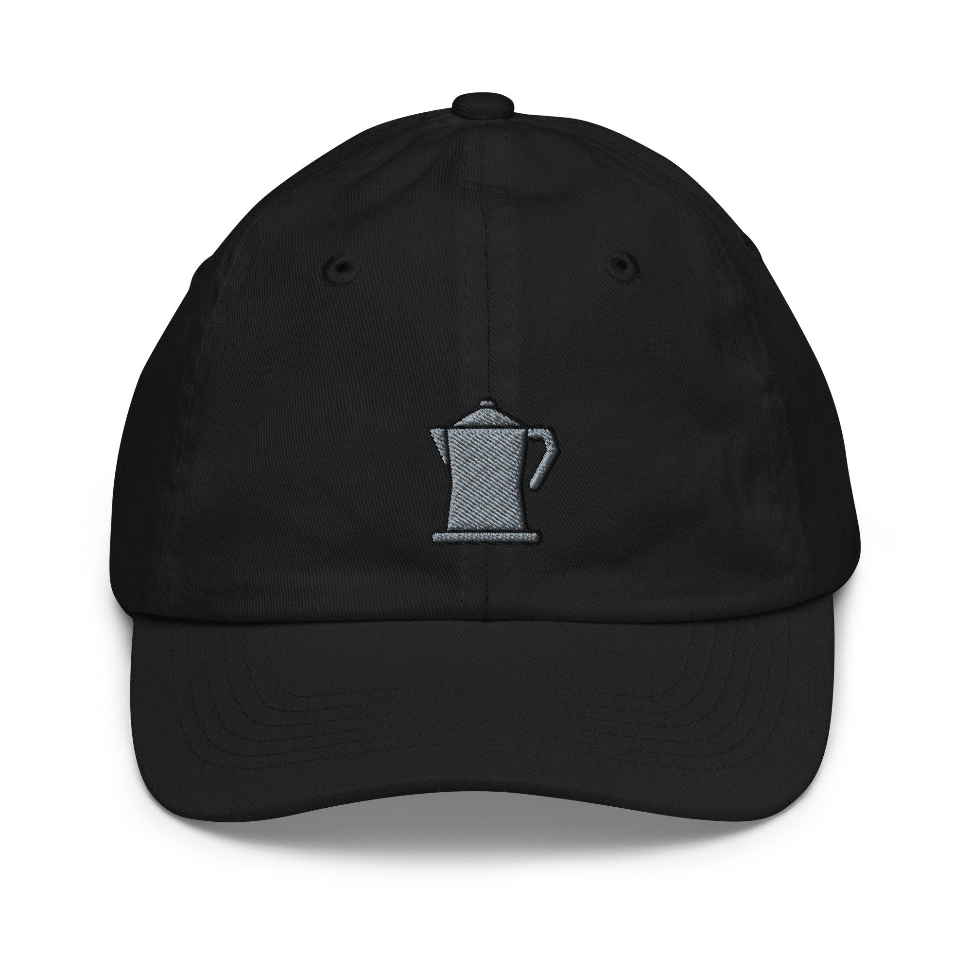 Kids Coffee Pot Youth Baseball Cap, Embroidered Kids Hat, Childrens Hat Gift - Multiple Colors