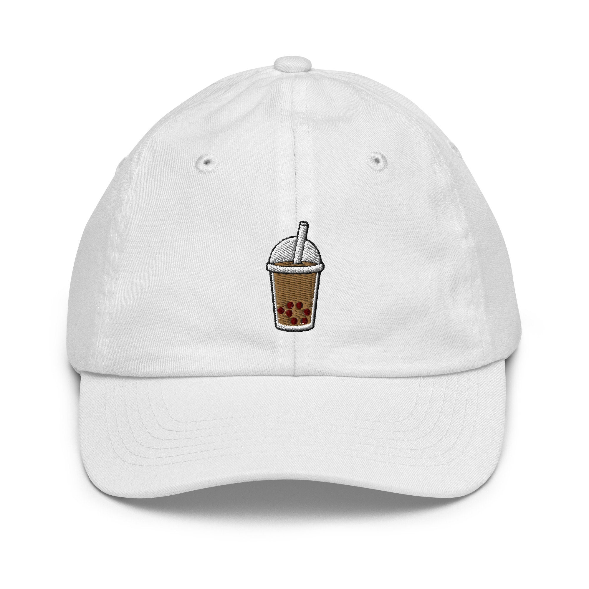 Kids Bubble Tea Youth Baseball Cap, Embroidered Kids Hat, Childrens Hat Gift - Multiple Colors