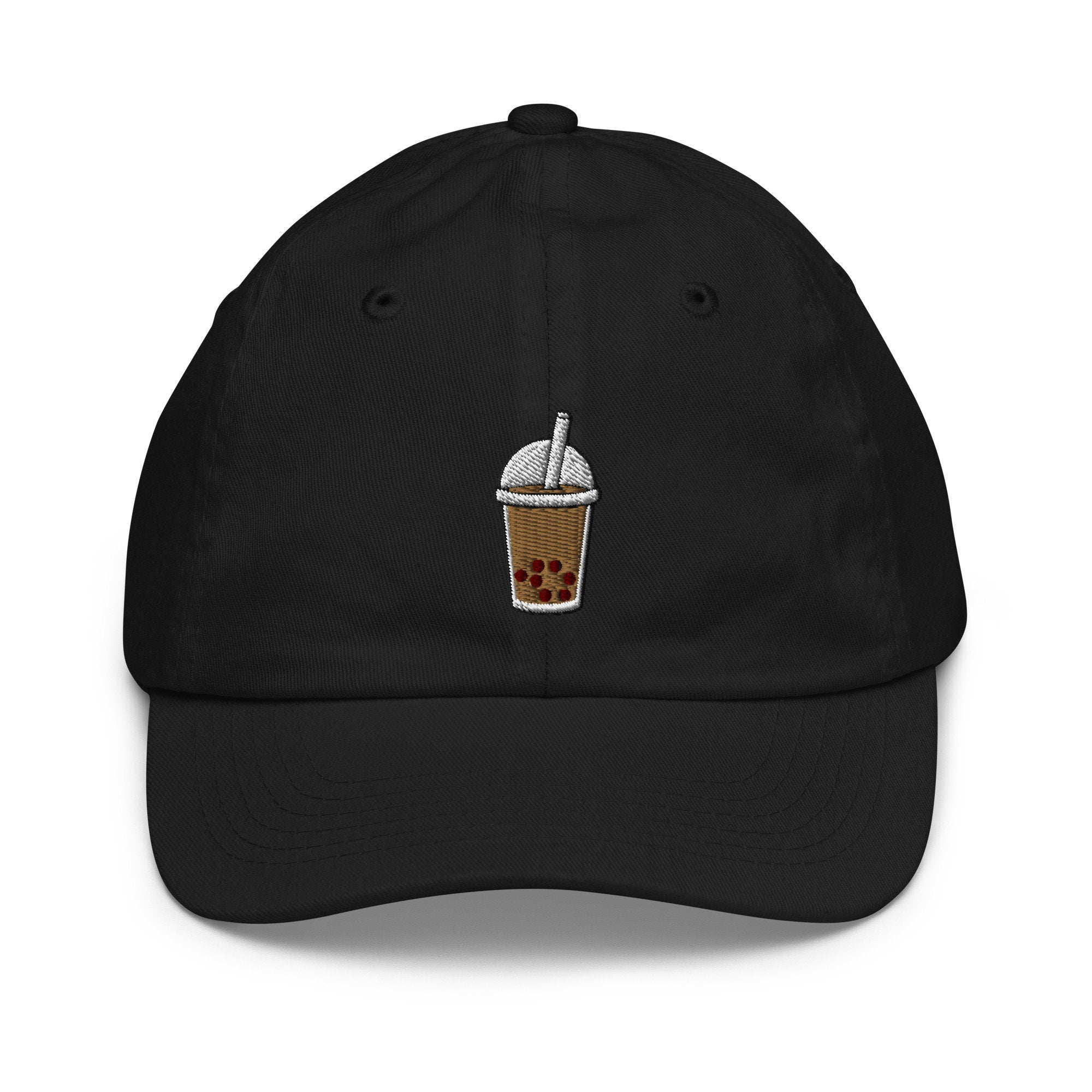 Kids Bubble Tea Youth Baseball Cap, Embroidered Kids Hat, Childrens Hat Gift - Multiple Colors