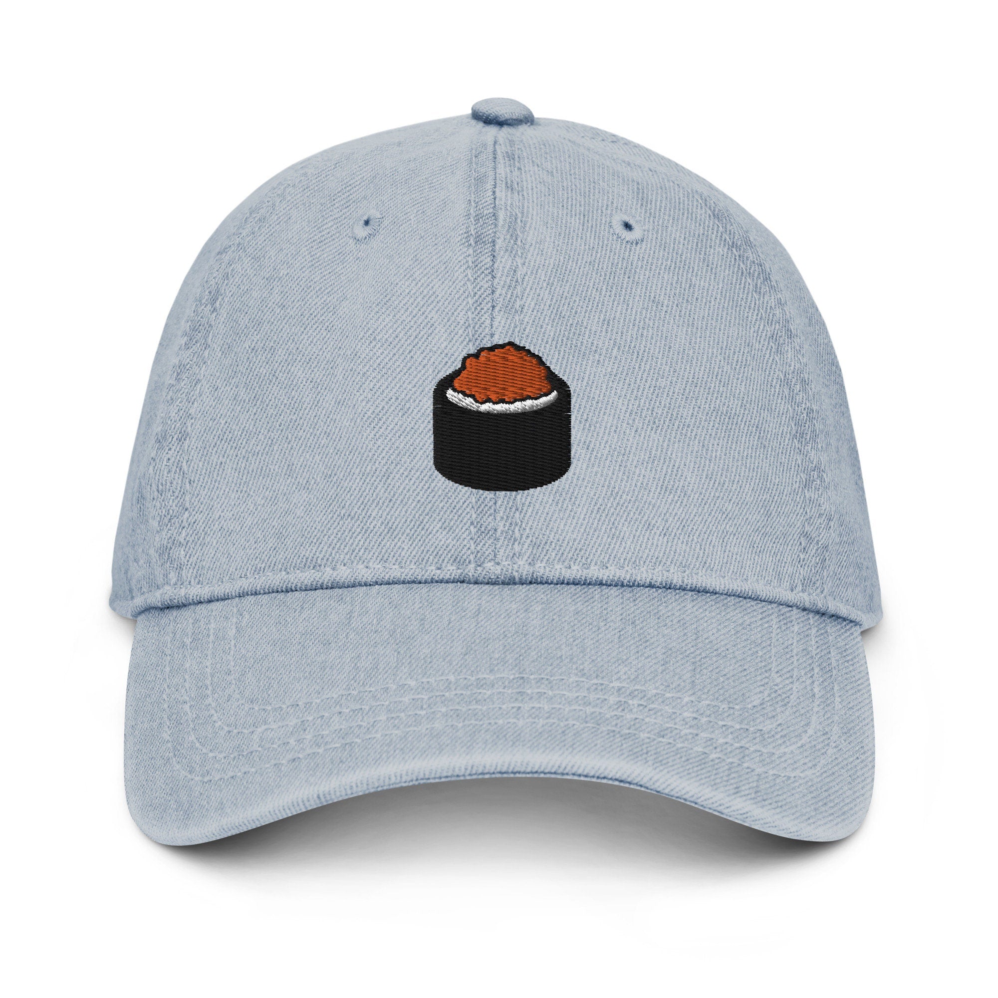 Sushi Denim Hat, Premium Embroidered Denim Cap, Hat Embroidery Gift - Multiple Colors