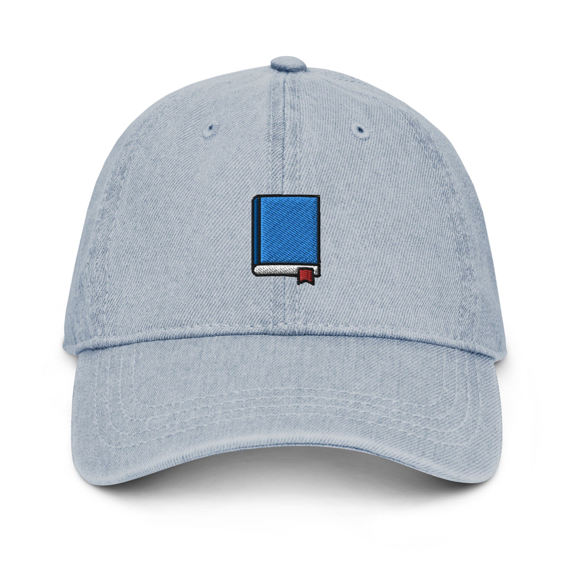 Book Denim Hat, Premium Embroidered Denim Cap, Hat Embroidery Gift - Multiple Colors