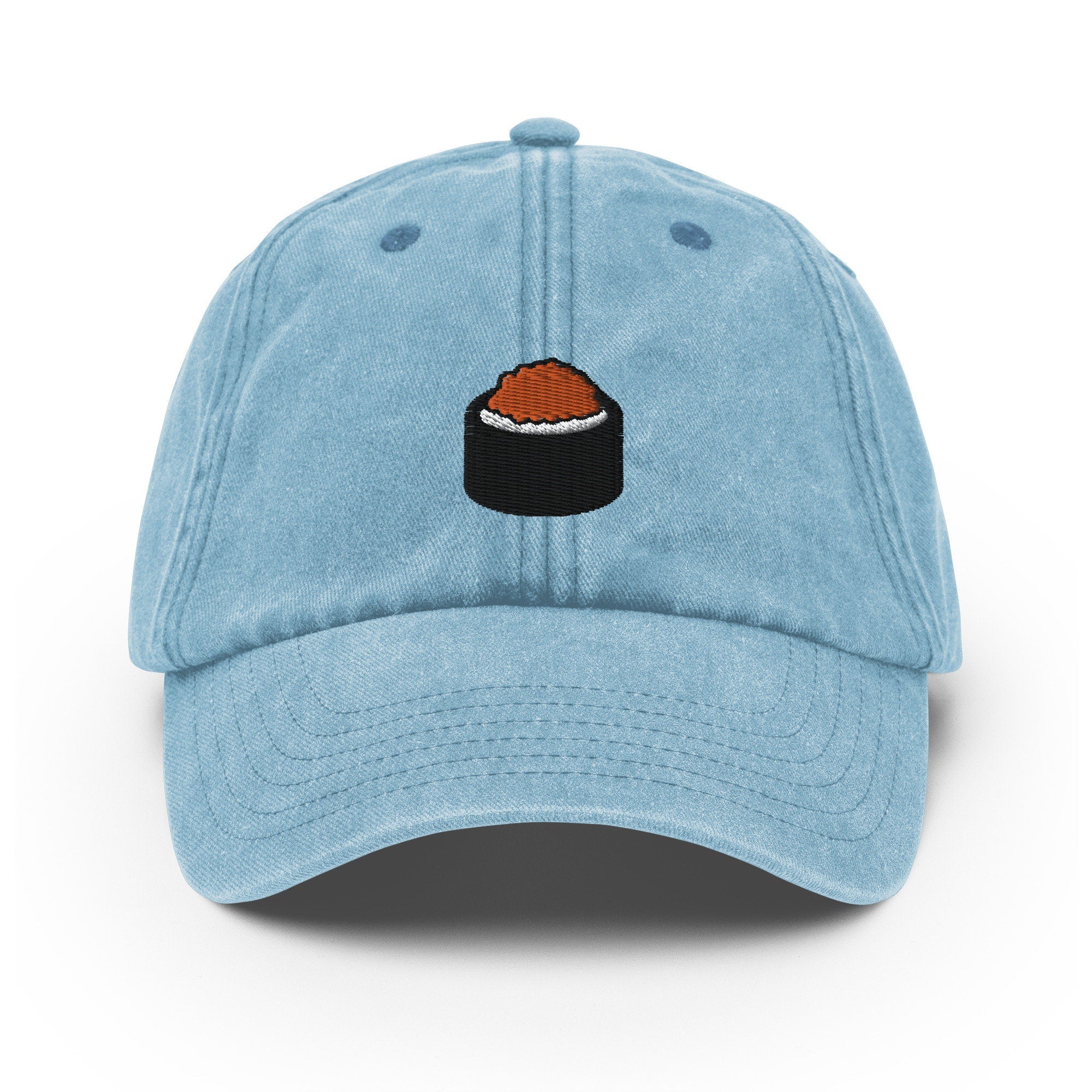 Sushi Vintage Hat, Aged Dad Cap, Faded Baseball Cap Gift - Multiple Colors