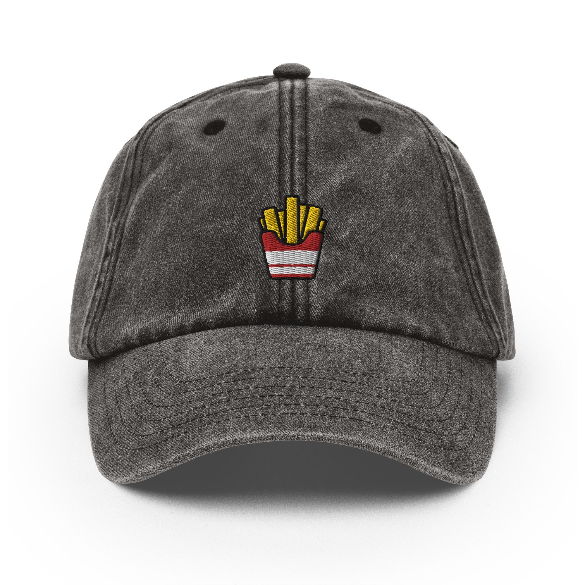 Fries Vintage Hat, Aged Dad Cap, Faded Baseball Cap Gift - Multiple Colors